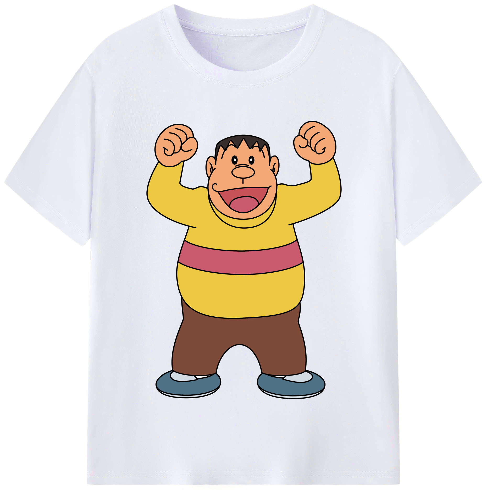 （画像用） ドラえもん 剛田武 Doraemon Gouta Takeshi レディースカジュアルプリントTシャツ（綿100％）