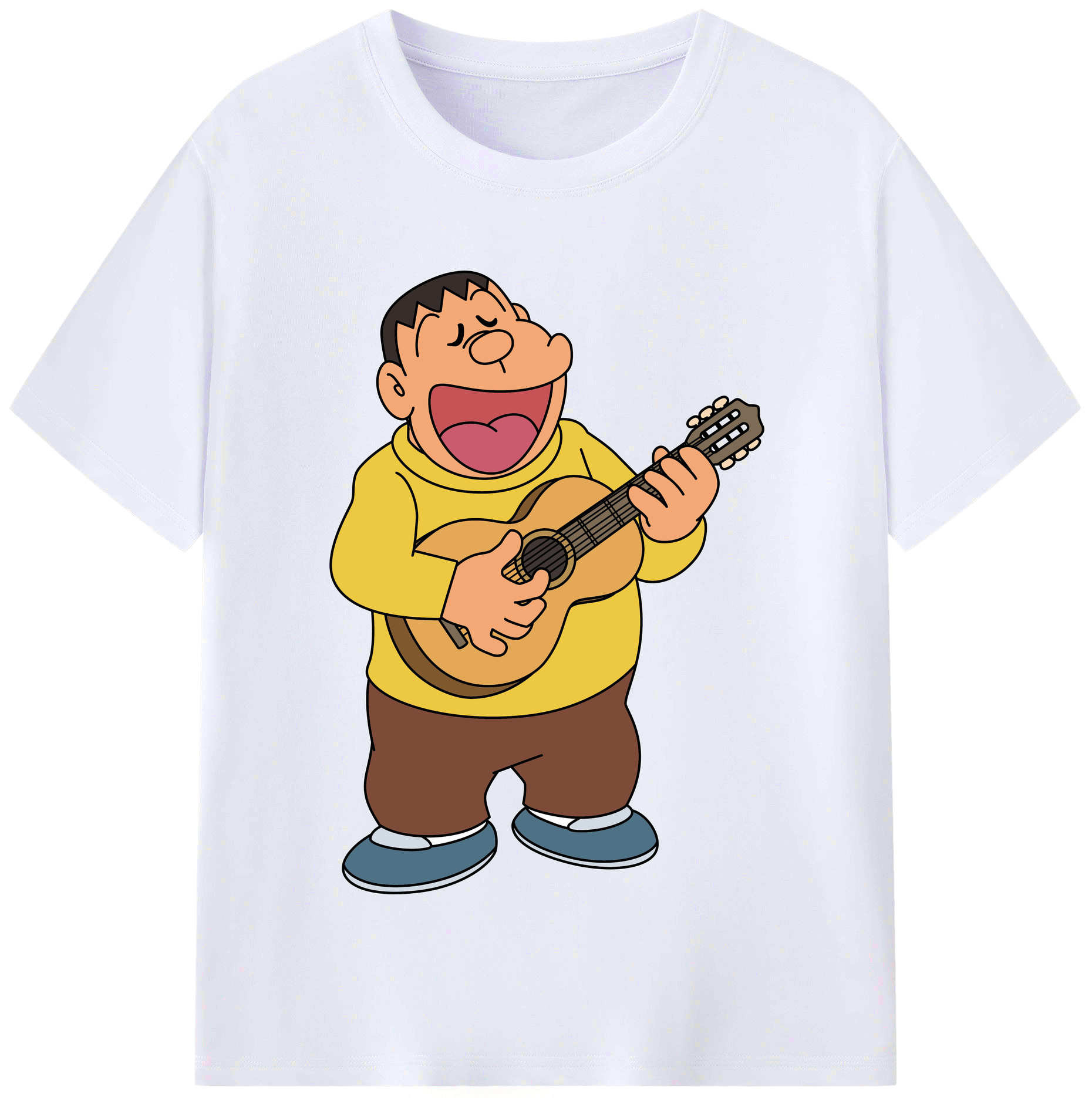 （画像用） ドラえもん 剛田武 Doraemon Gouta Takeshi レディースカジュアルプリントTシャツ（綿100％）