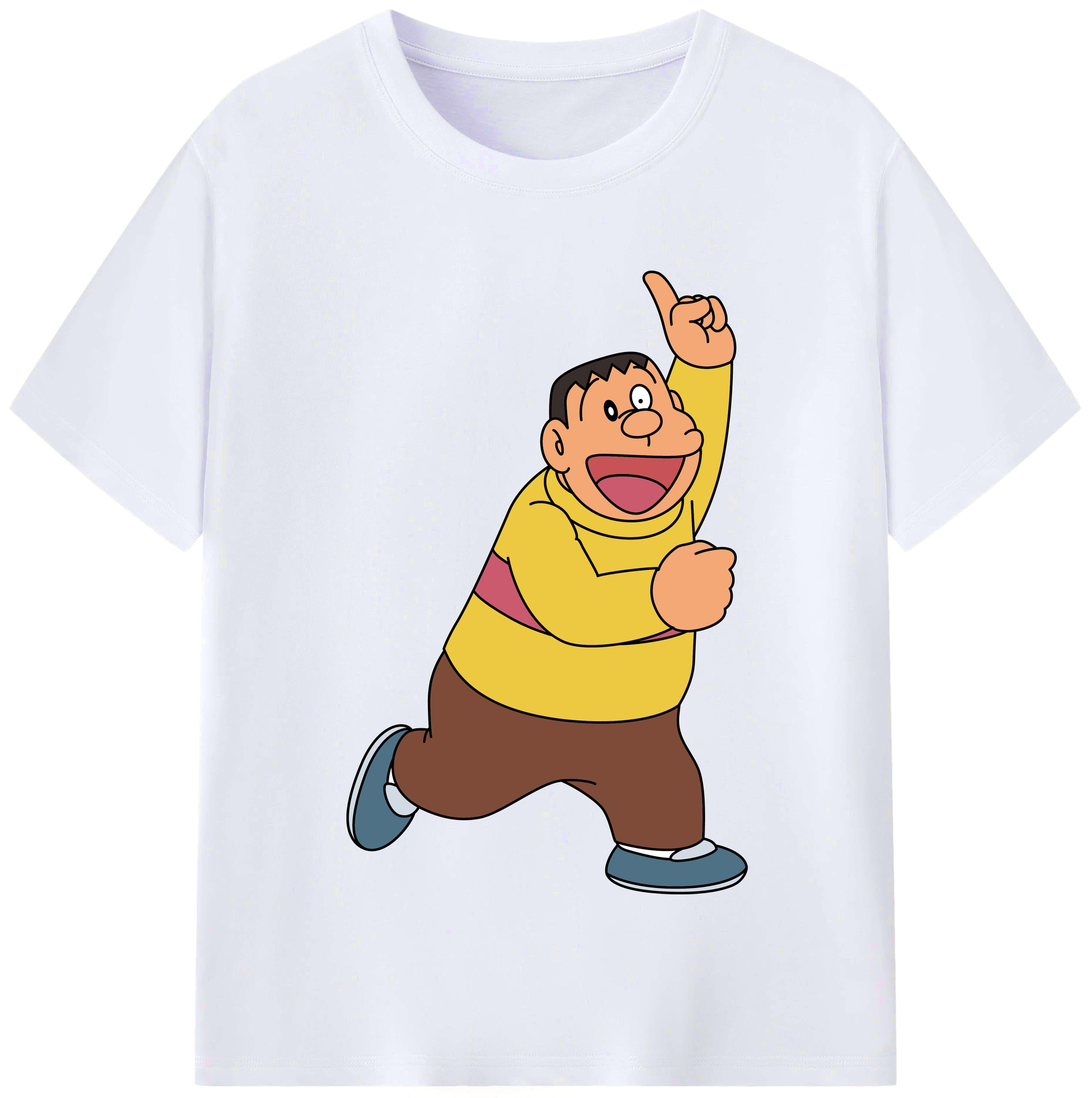 （画像用） ドラえもん 剛田武 Doraemon Gouta Takeshi レディースカジュアルプリントTシャツ（綿100％）