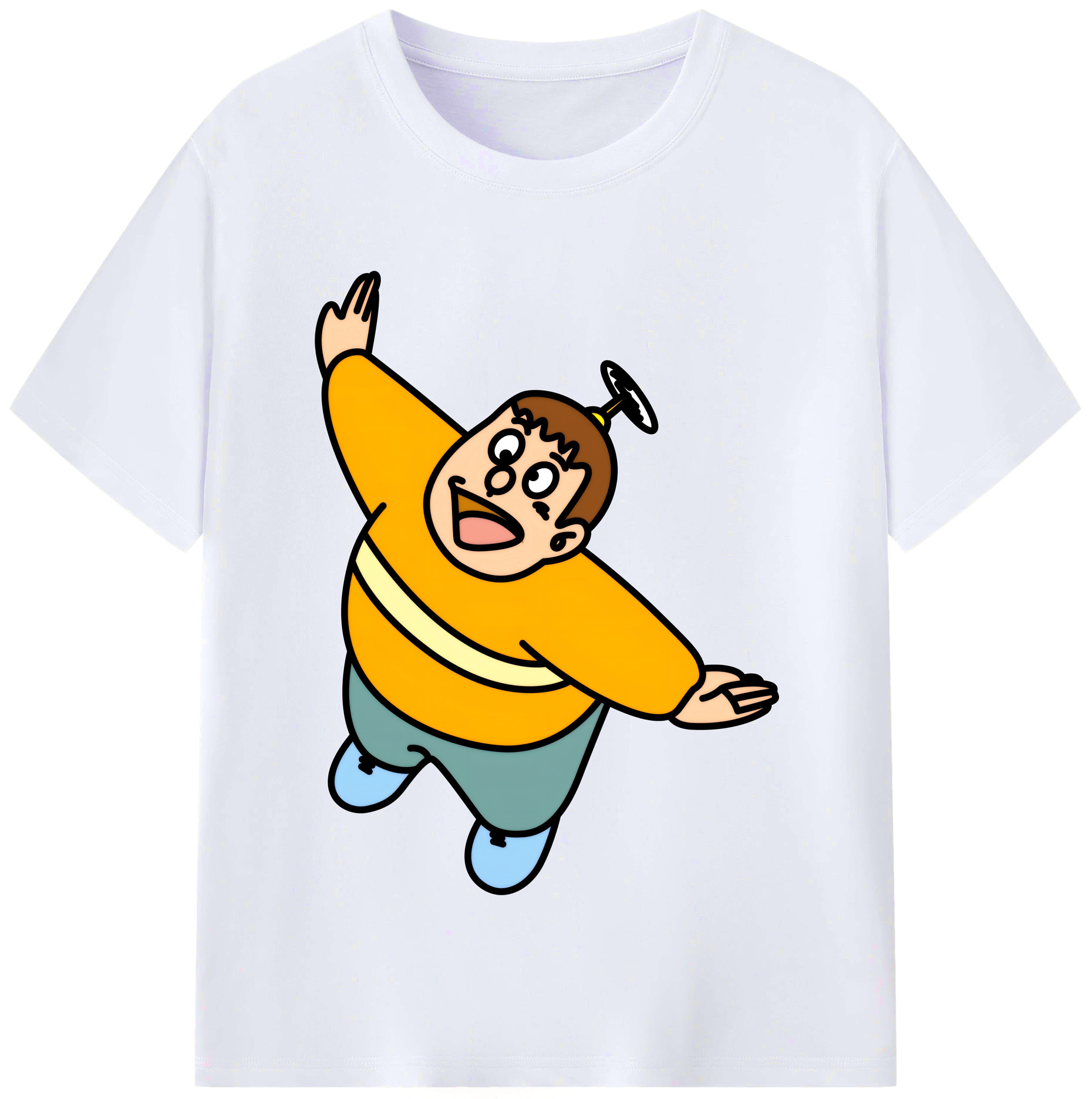 （画像用） ドラえもん 剛田武 Doraemon Gouta Takeshi レディースカジュアルプリントTシャツ（綿100％）