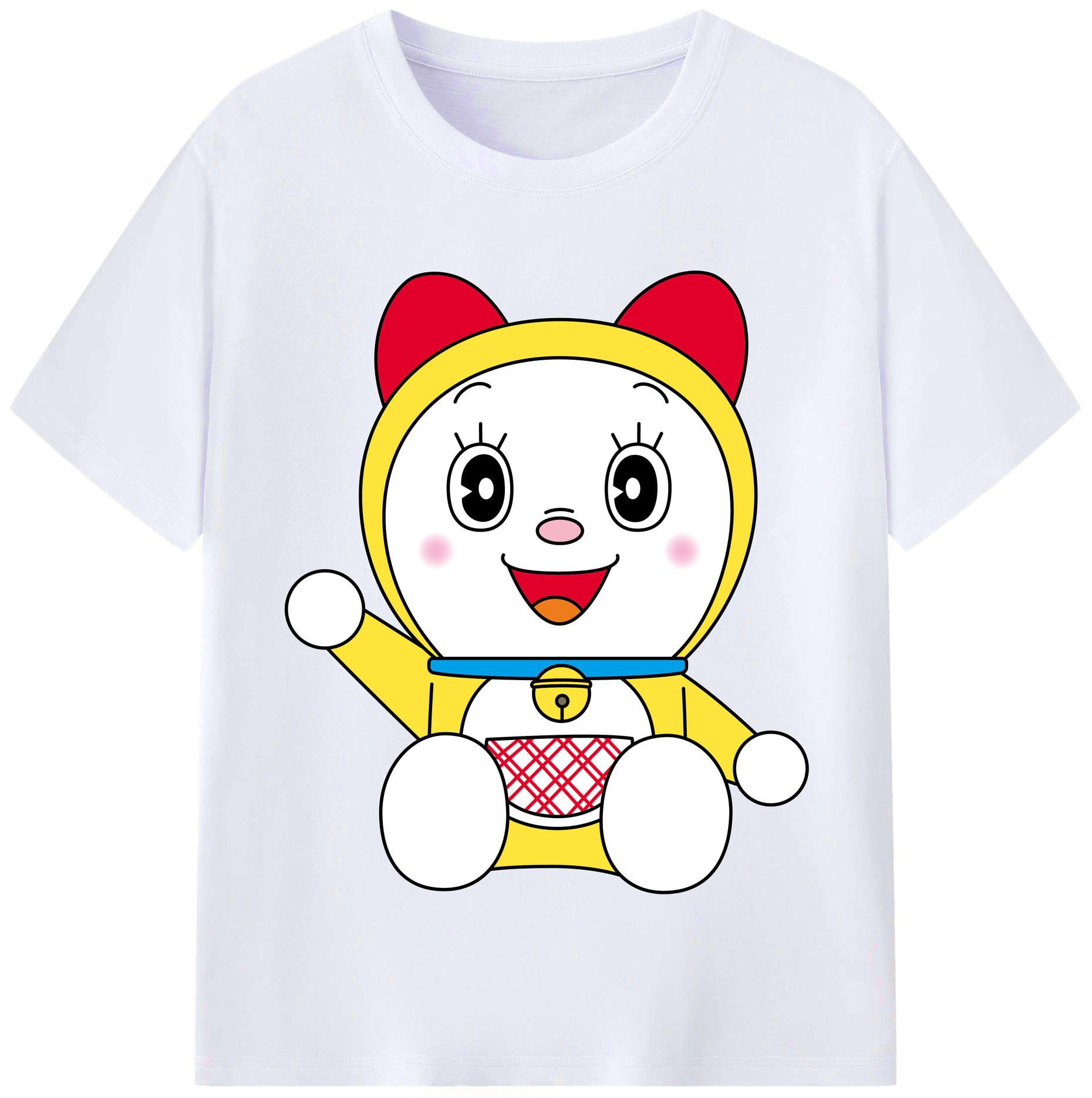 （画像用） ドラえもん ドラミ Doraemon Dorami レディースカジュアルプリントTシャツ（綿100％）