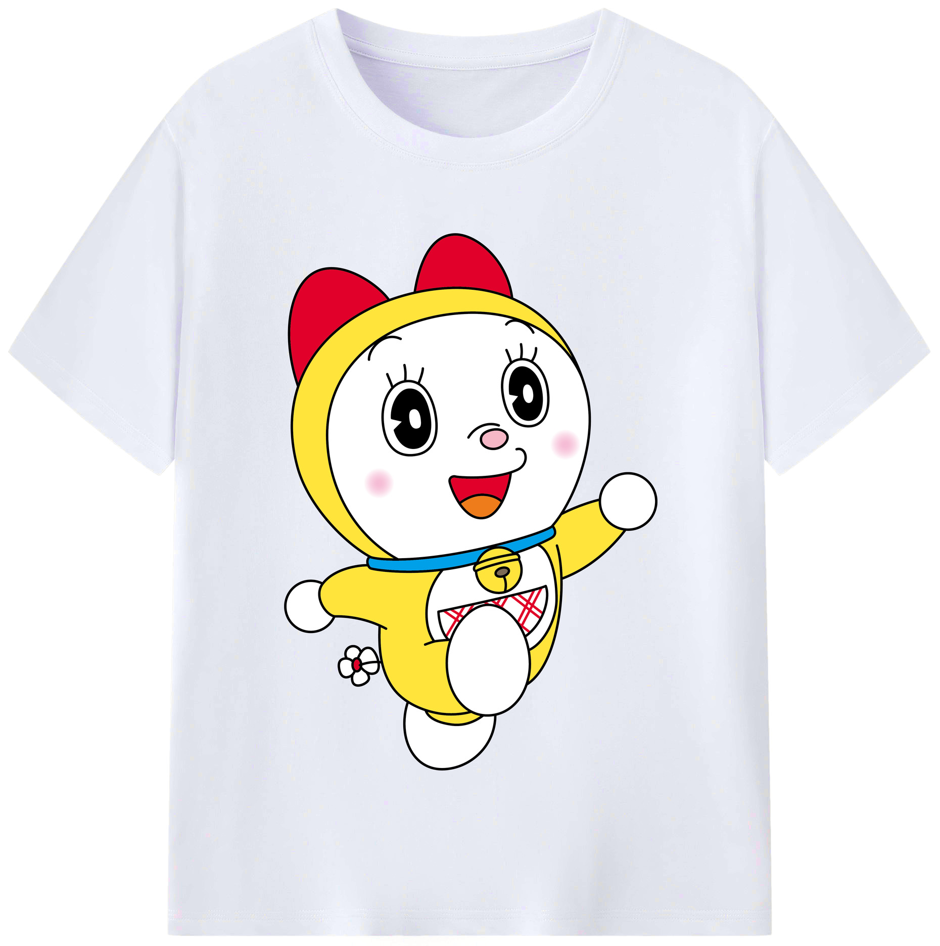 （画像用） ドラえもん ドラミ Doraemon Dorami レディースカジュアルプリントTシャツ（綿100％）