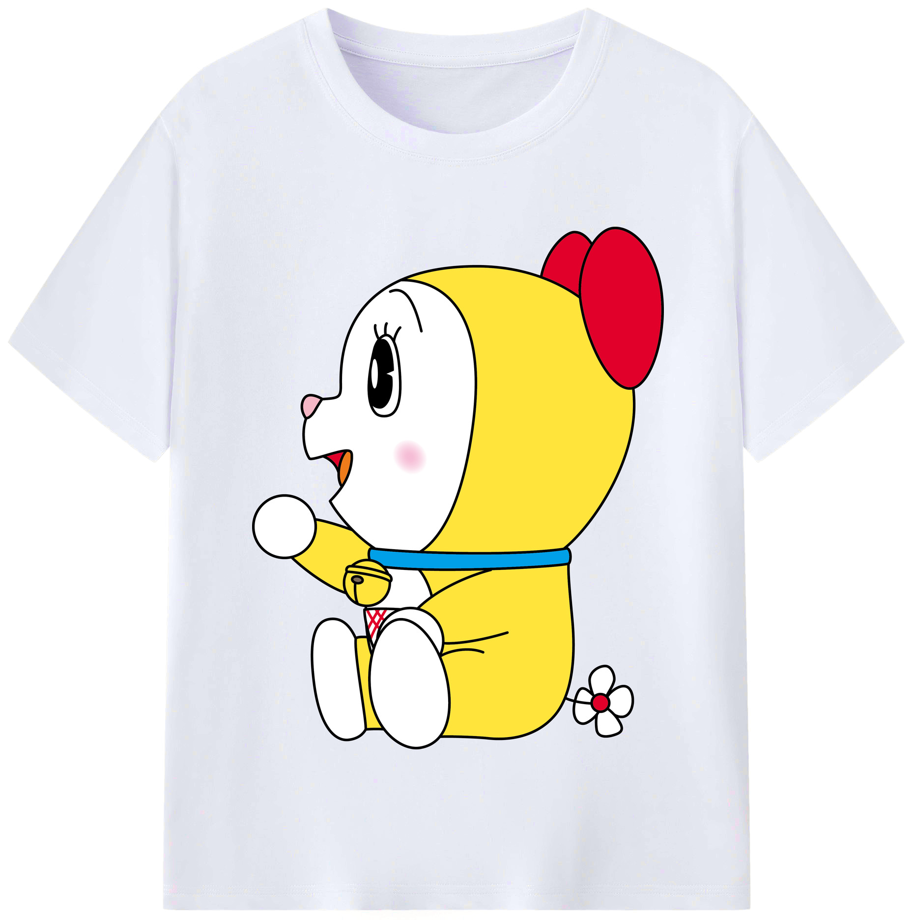 （画像用） ドラえもん ドラミ Doraemon Dorami レディースカジュアルプリントTシャツ（綿100％）