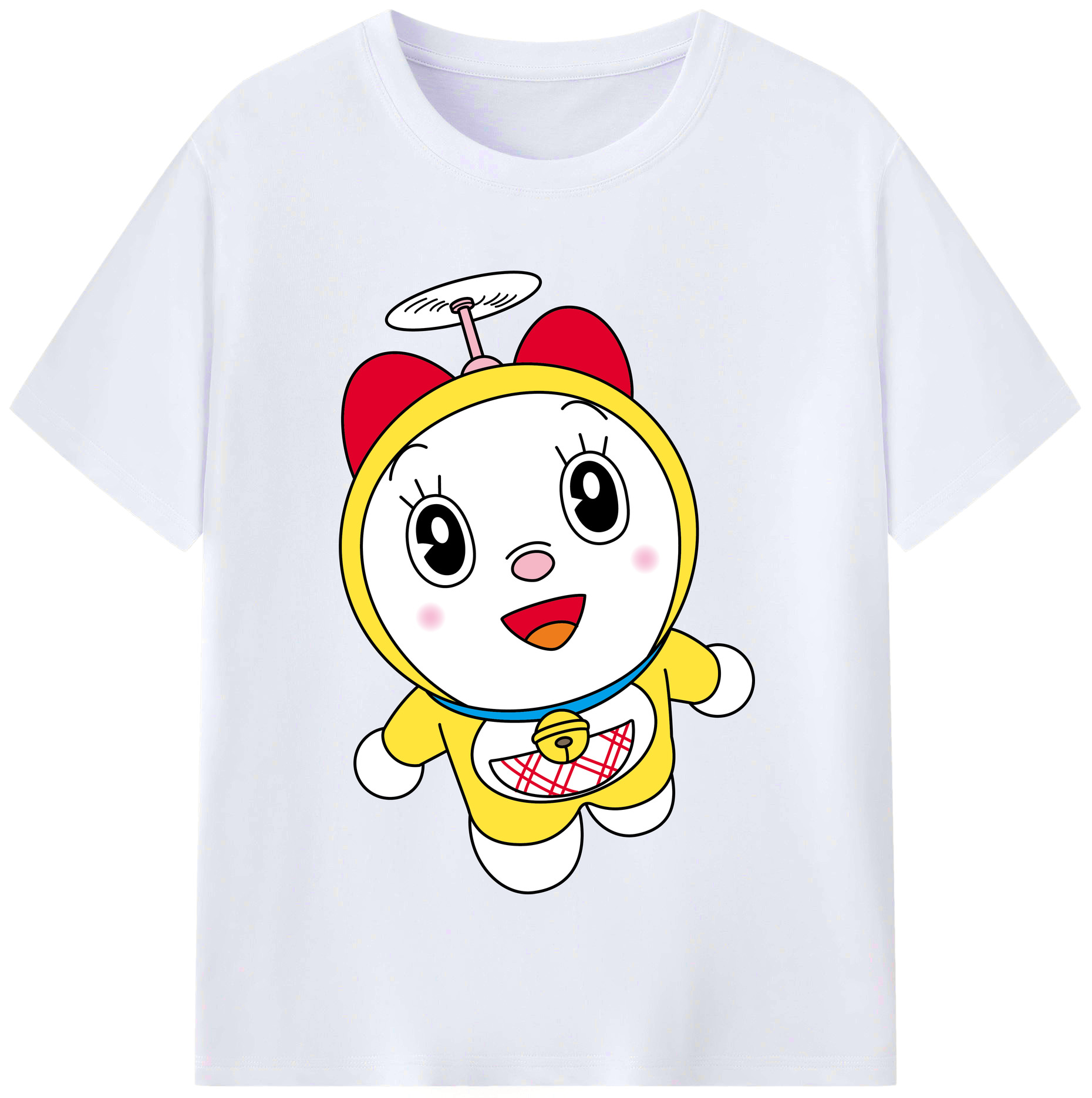 （画像用） ドラえもん ドラミ Doraemon Dorami レディースカジュアルプリントTシャツ（綿100％）