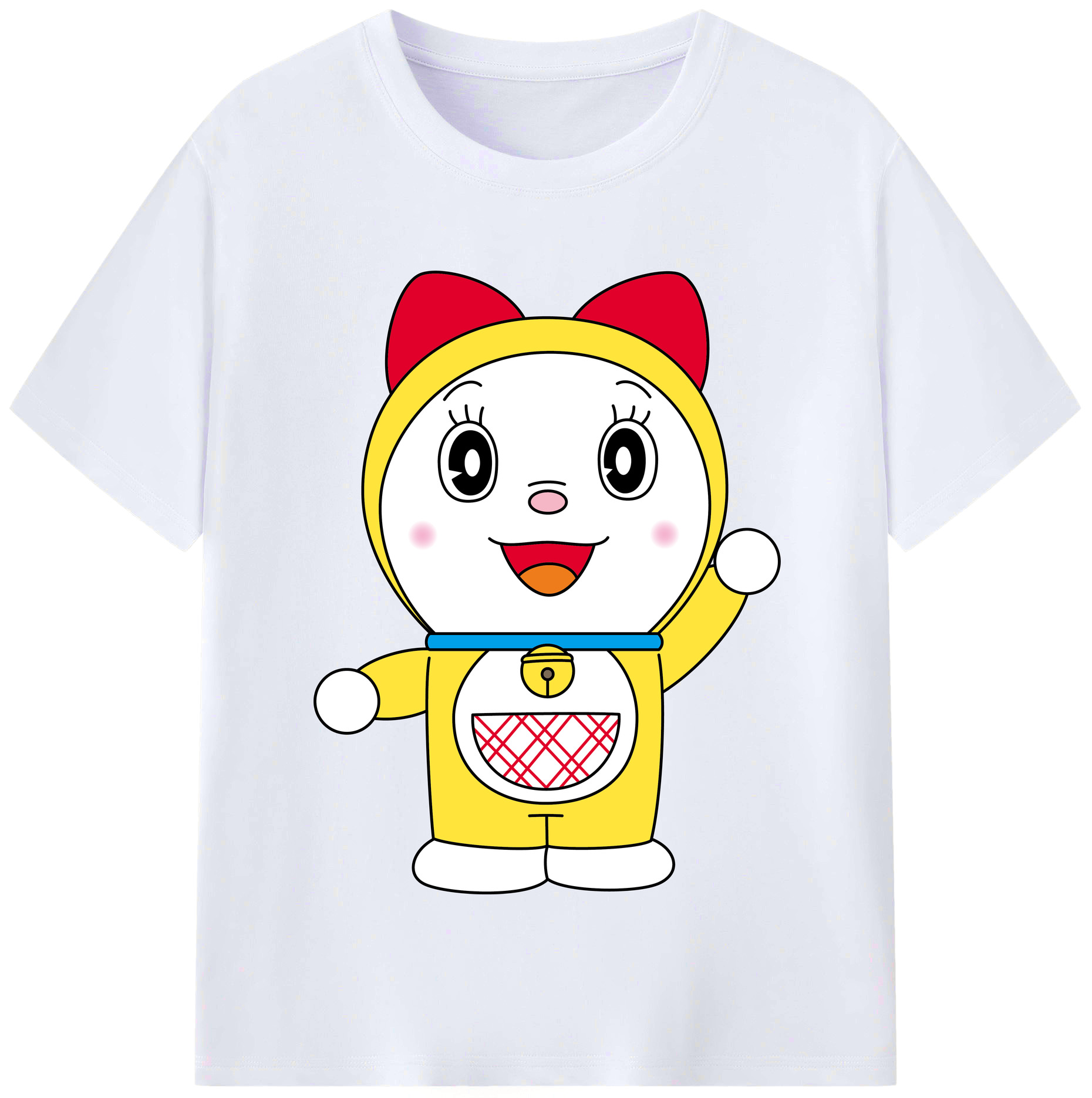（画像用） ドラえもん ドラミ Doraemon Dorami レディースカジュアルプリントTシャツ（綿100％）