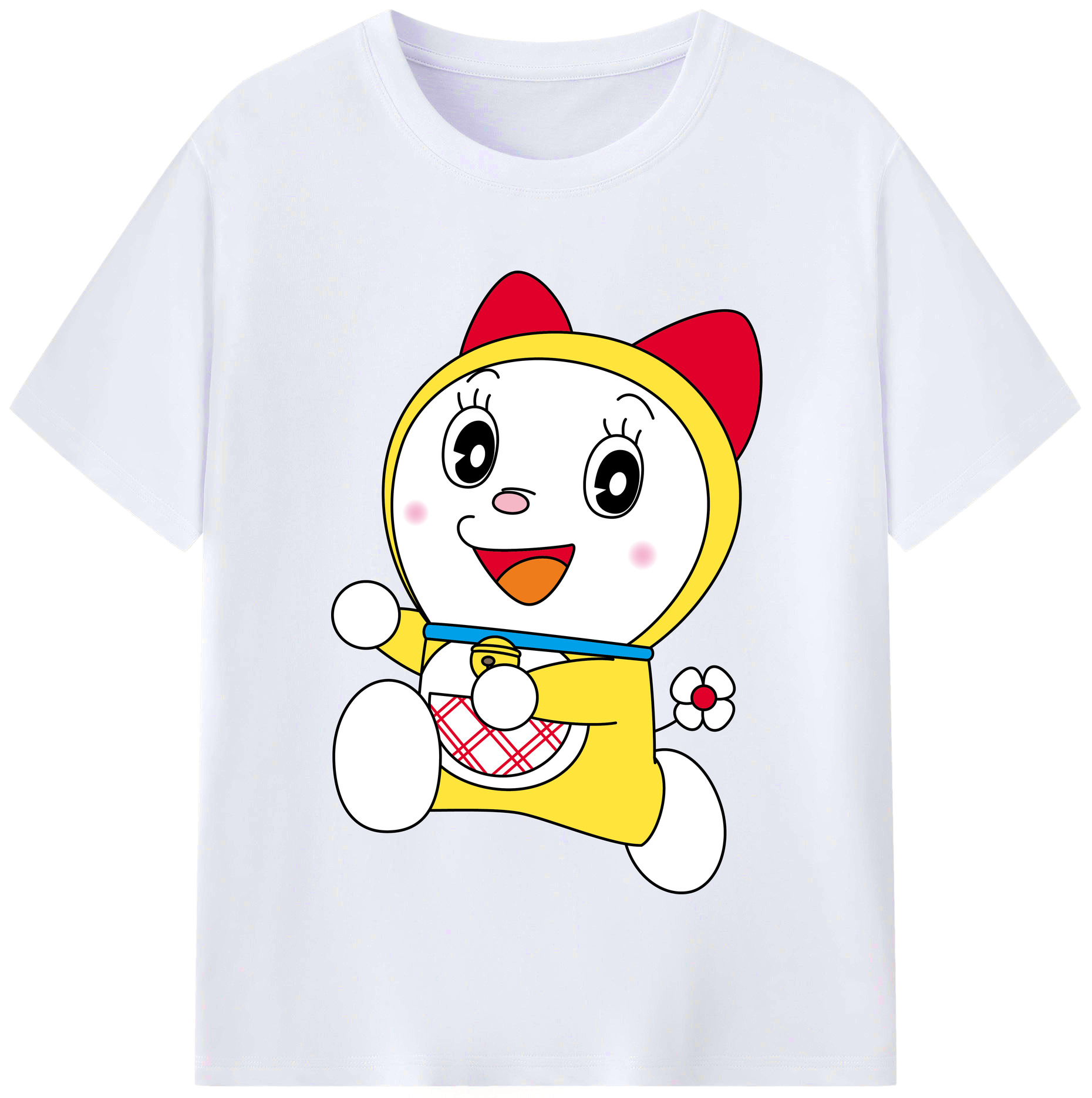 （画像用） ドラえもん ドラミ Doraemon Dorami レディースカジュアルプリントTシャツ（綿100％）