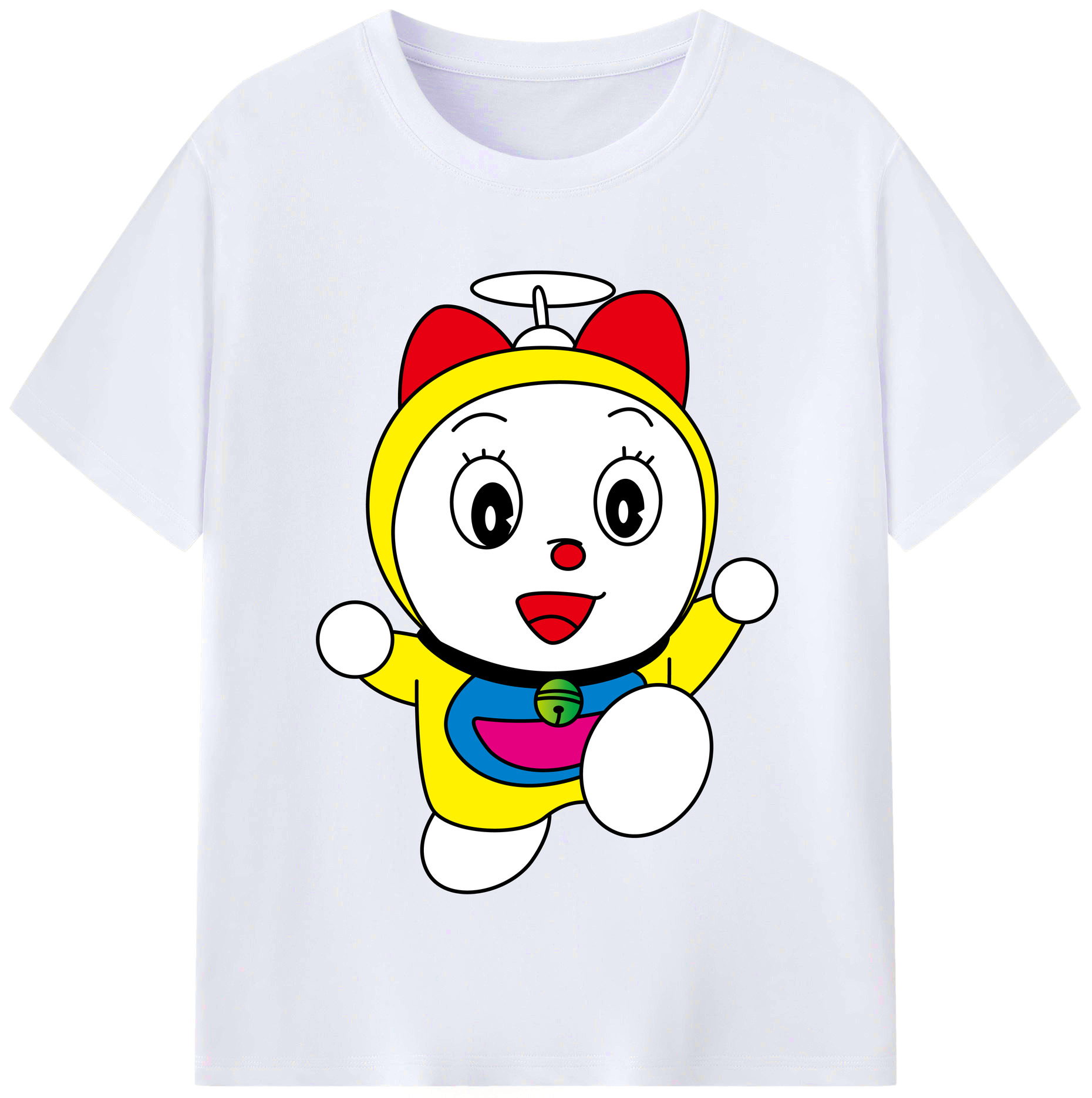 （画像用） ドラえもん ドラミ Doraemon Dorami レディースカジュアルプリントTシャツ（綿100％）