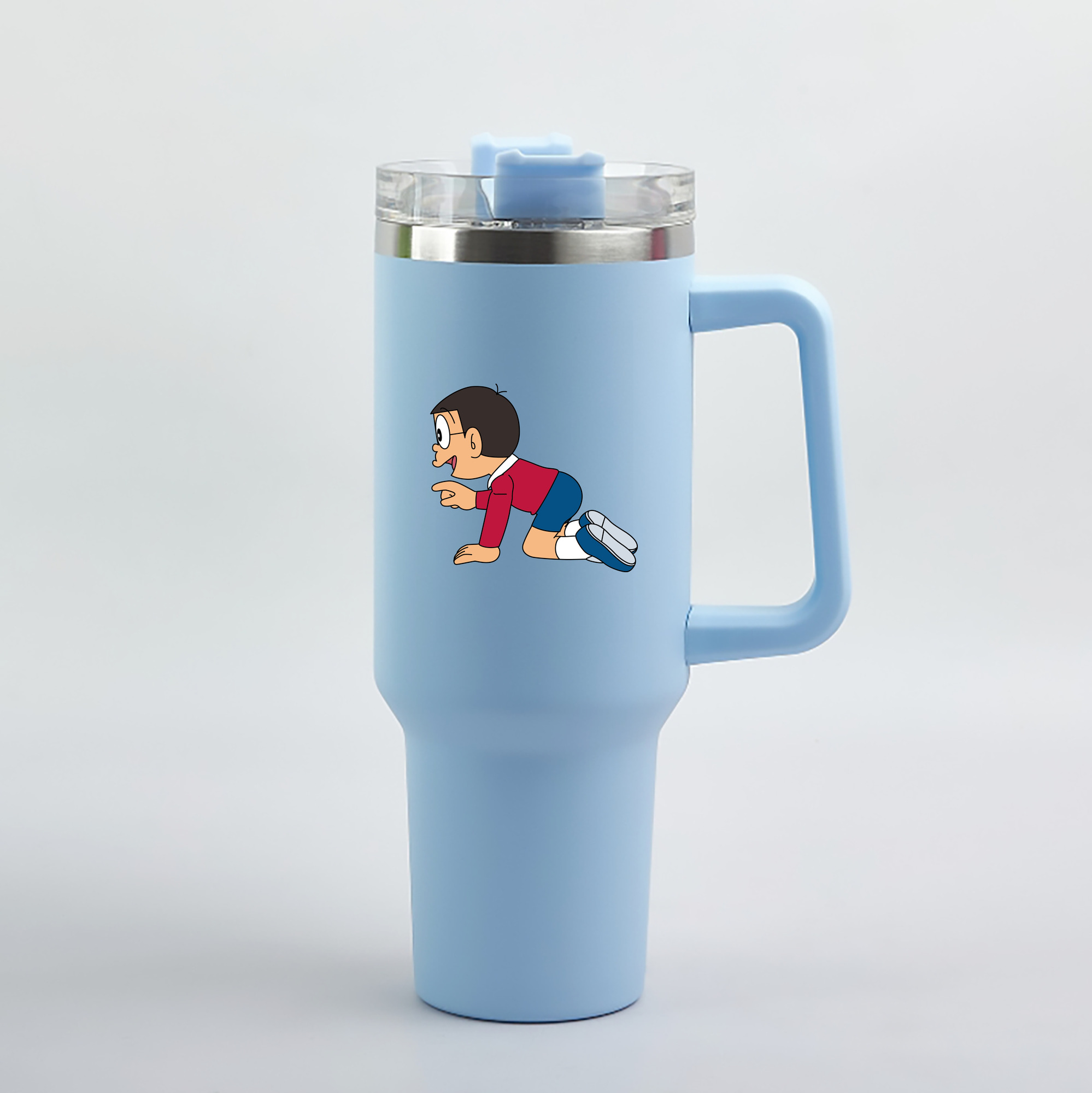 （画像用） ドラえもん 野比 のび太 Doraemon Nobita Nobi 1200mL車用タンブラー（カラープリント）