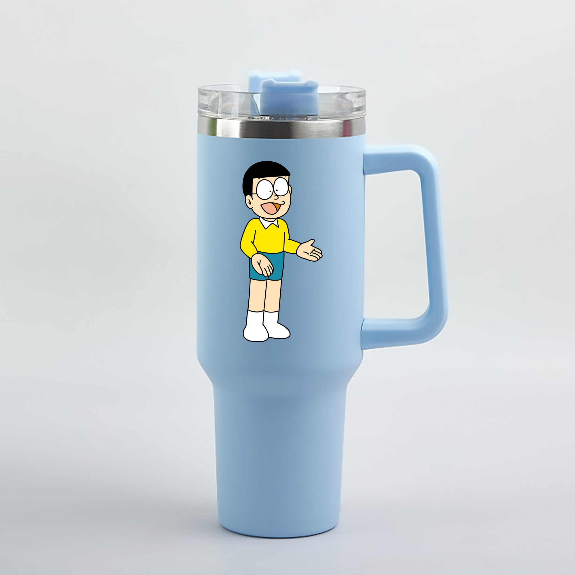 （画像用） ドラえもん 野比 のび太 Doraemon Nobita Nobi 1200mL車用タンブラー（カラープリント）