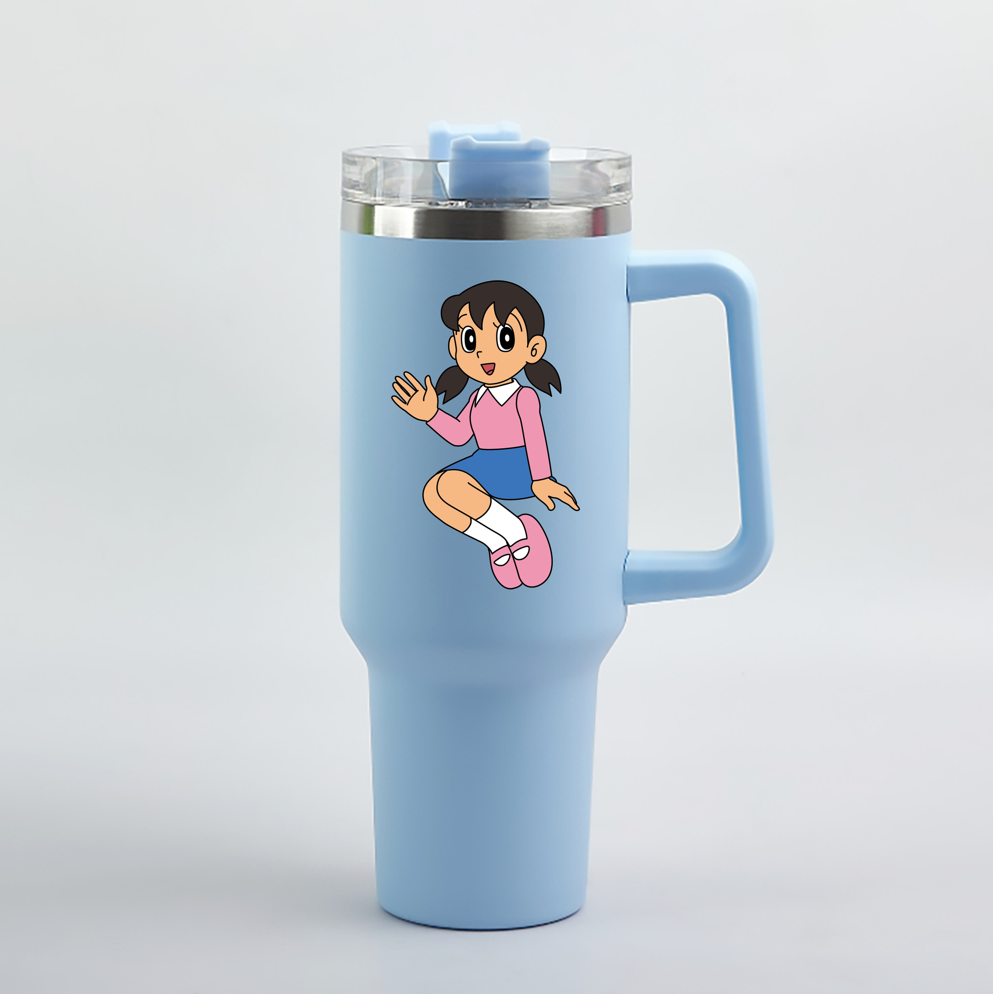 （画像用） ドラえもん みなもと しずか Doraemon Shizuka Minamoto 1200mL車用タンブラー（カラープリント）