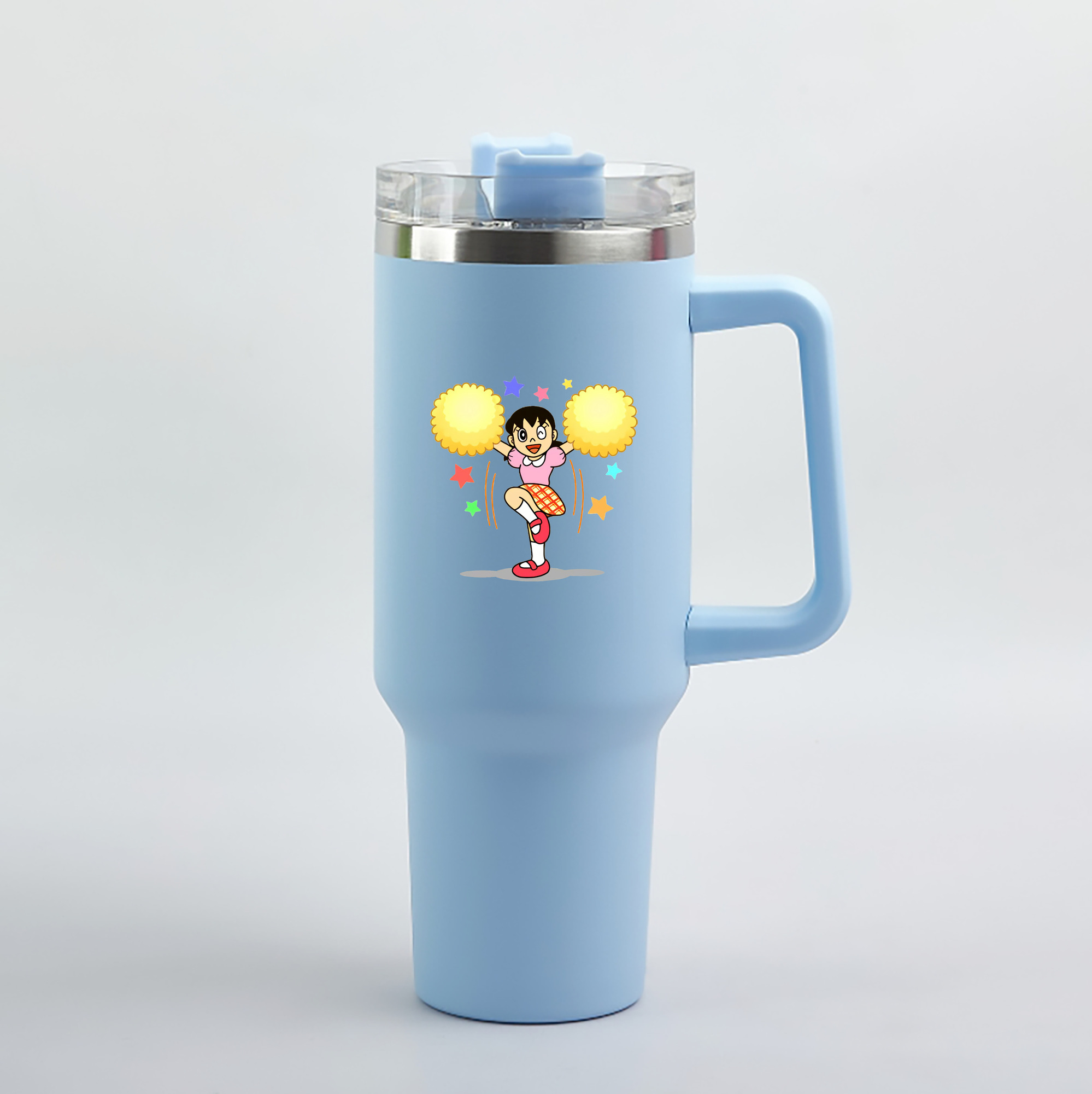 （画像用） ドラえもん みなもと しずか Doraemon Shizuka Minamoto 1200mL車用タンブラー（カラープリント）