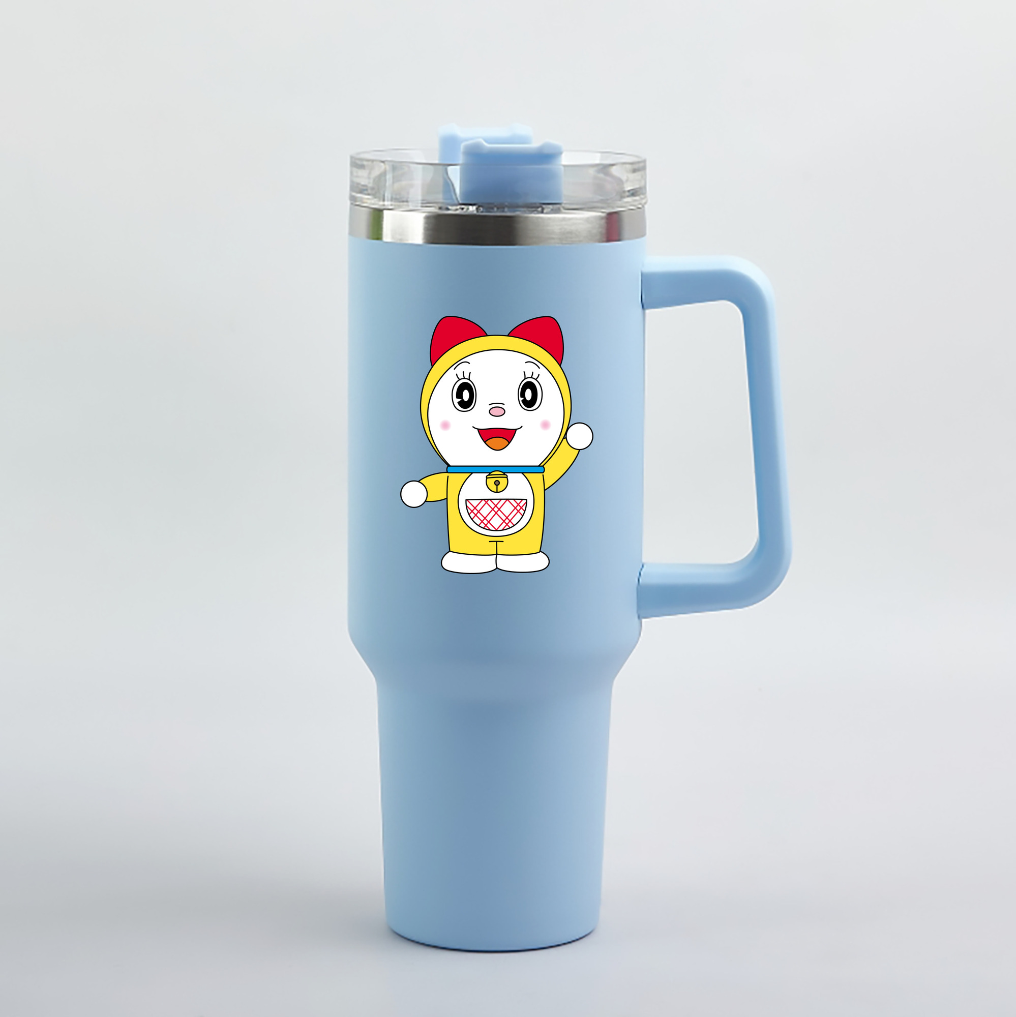 （画像用） ドラえもん ドラミ Doraemon Dorami 1200mL車用タンブラー（カラープリント）