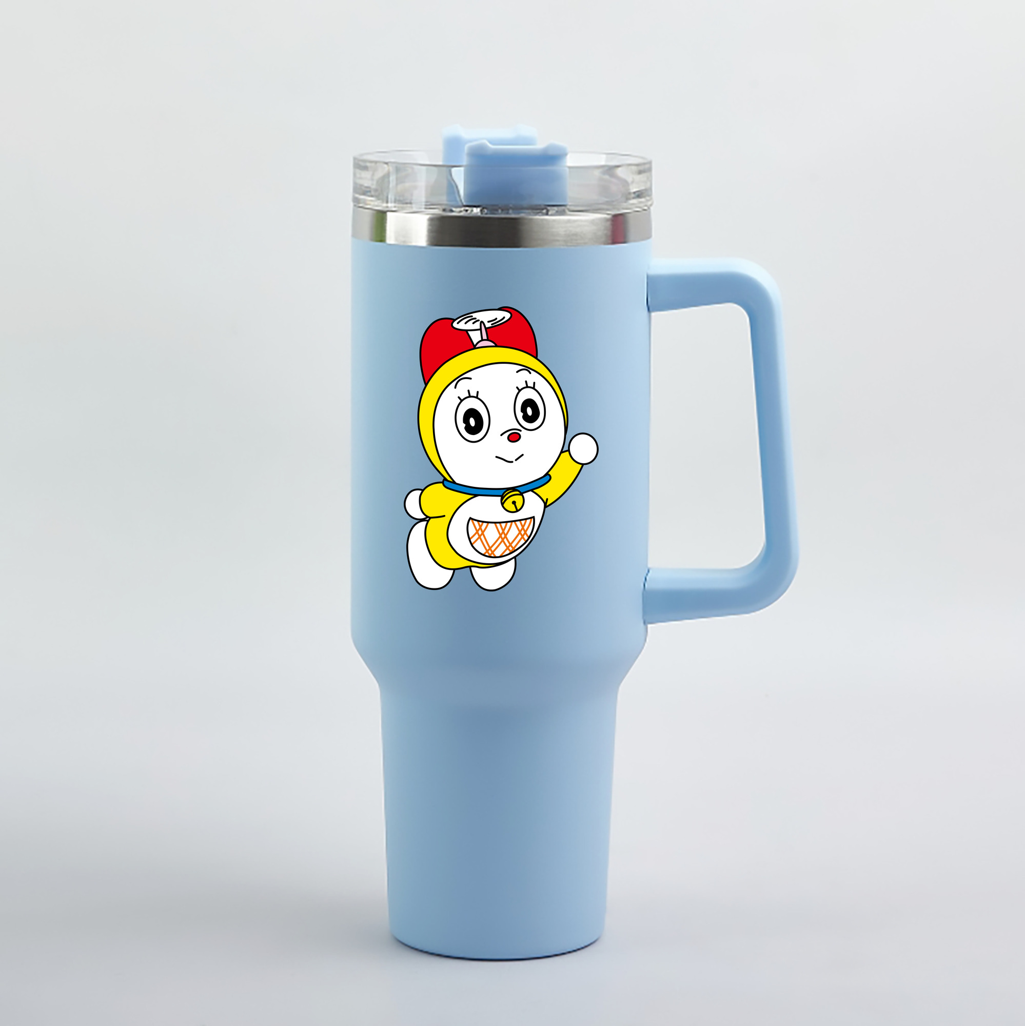 （画像用） ドラえもん ドラミ Doraemon Dorami 1200mL車用タンブラー（カラープリント）
