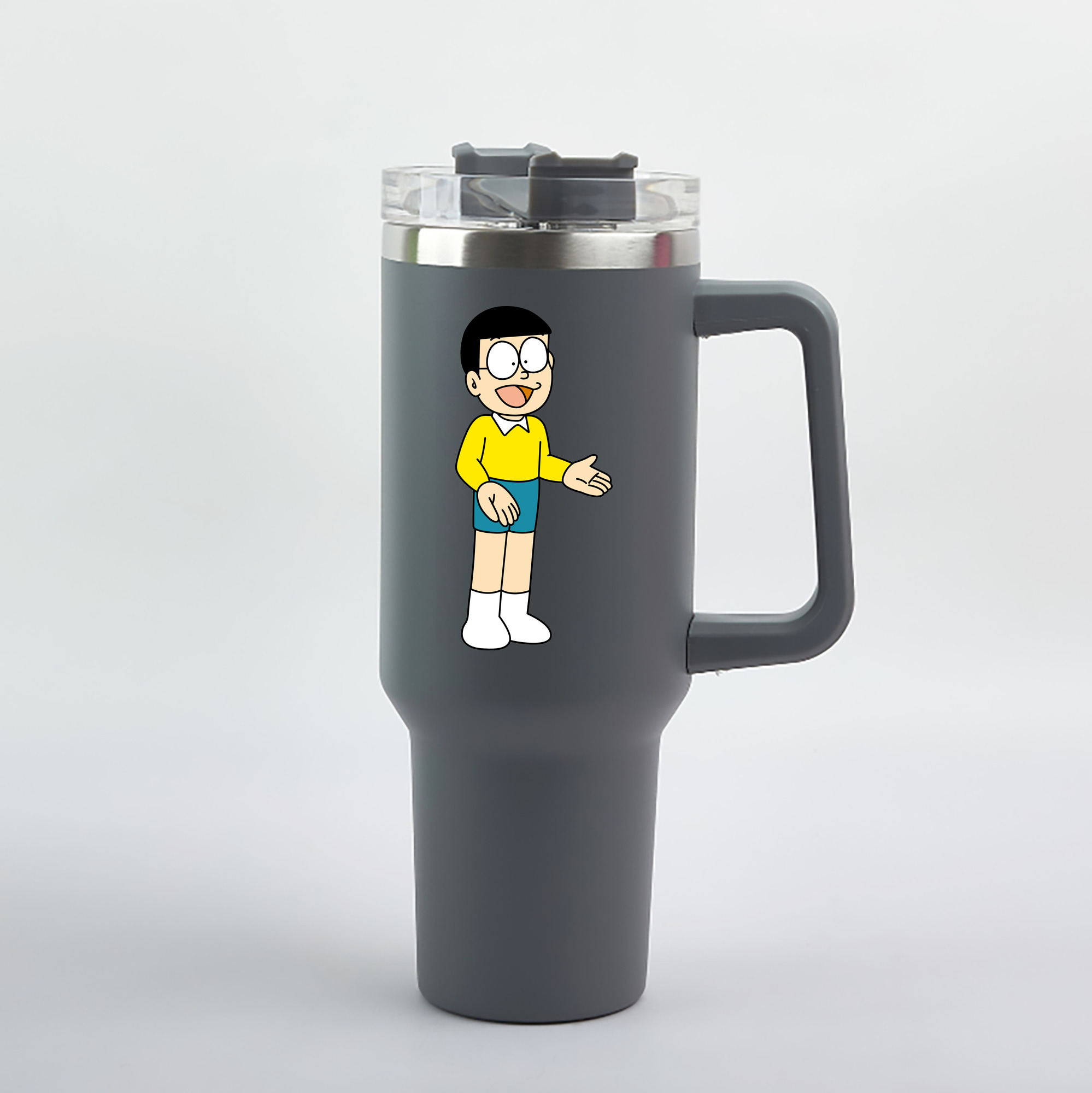 （画像用） ドラえもん 野比 のび太 Doraemon Nobita Nobi 1200mL車用タンブラー（カラープリント）