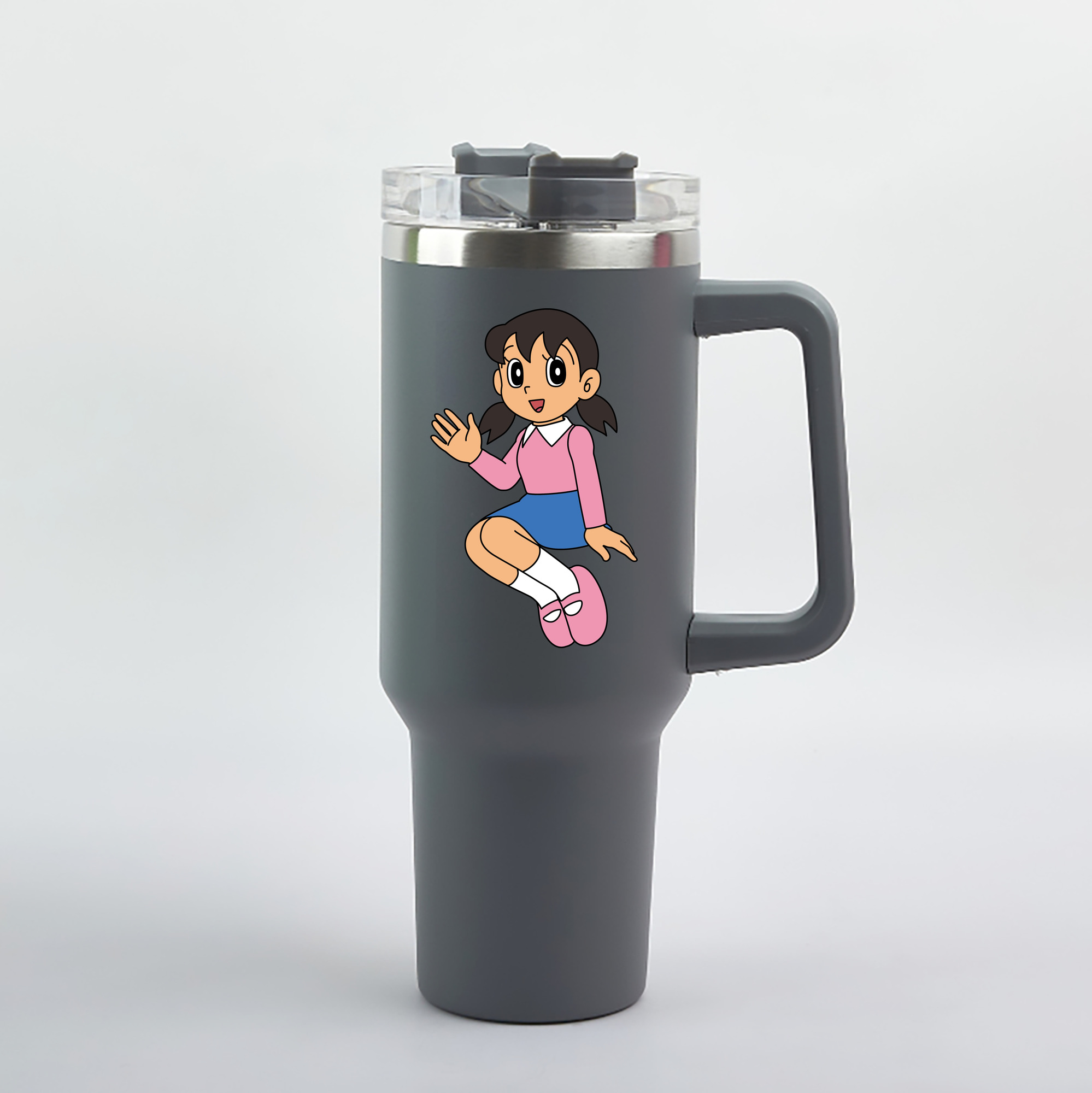 （画像用） ドラえもん みなもと しずか Doraemon Shizuka Minamoto 1200mL車用タンブラー（カラープリント）