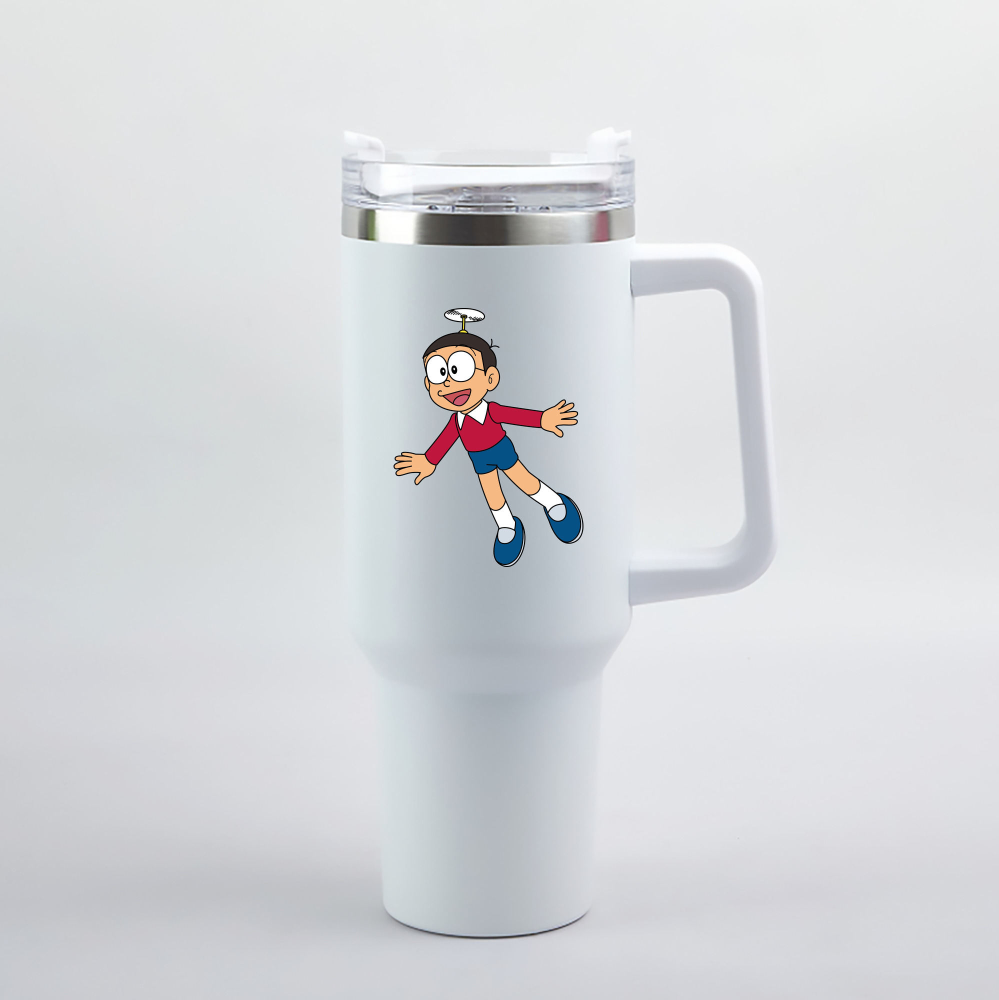 （画像用） ドラえもん 野比 のび太 Doraemon Nobita Nobi 1200mL車用タンブラー（カラープリント）