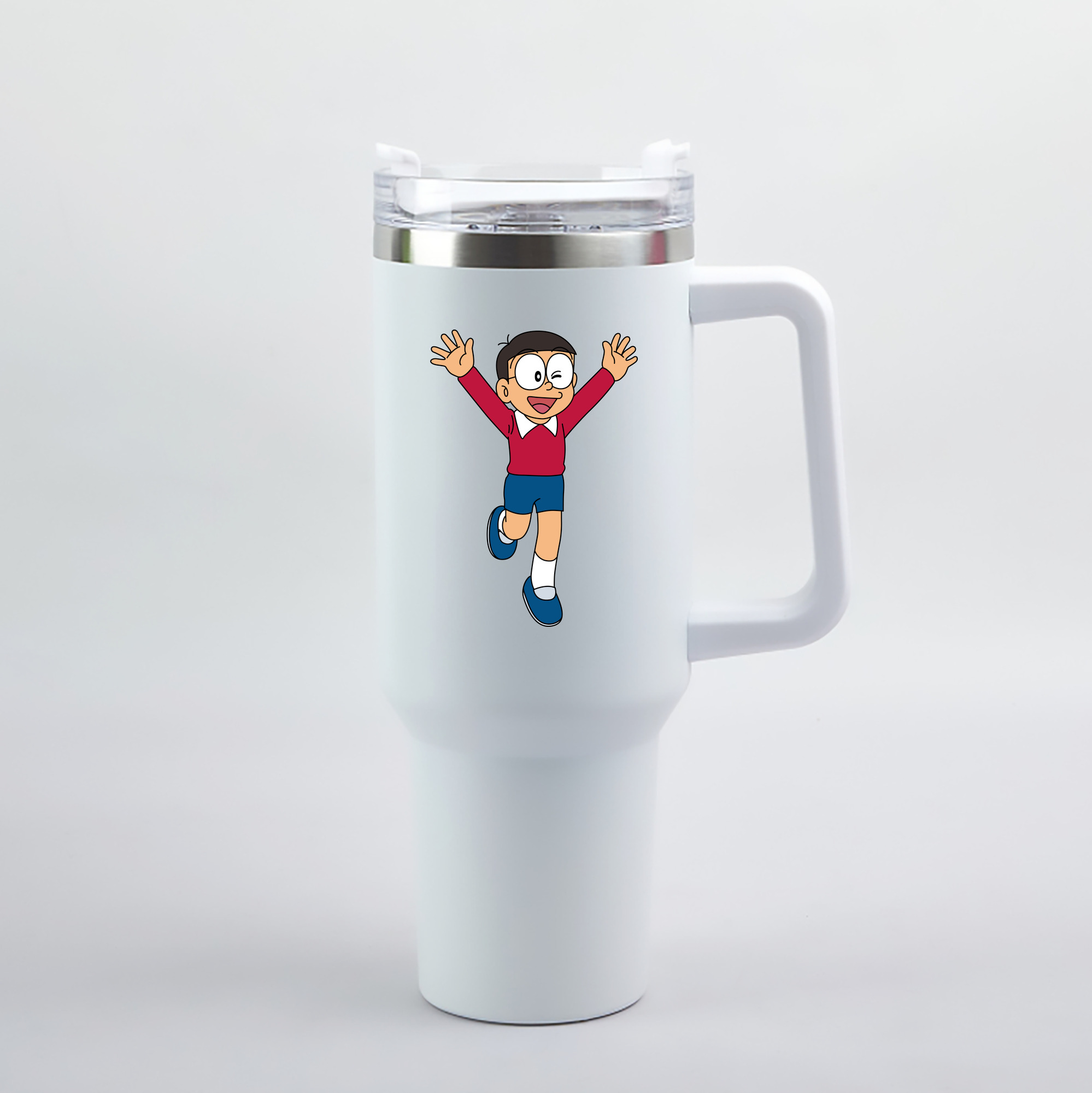 （画像用） ドラえもん 野比 のび太 Doraemon Nobita Nobi 1200mL車用タンブラー（カラープリント）
