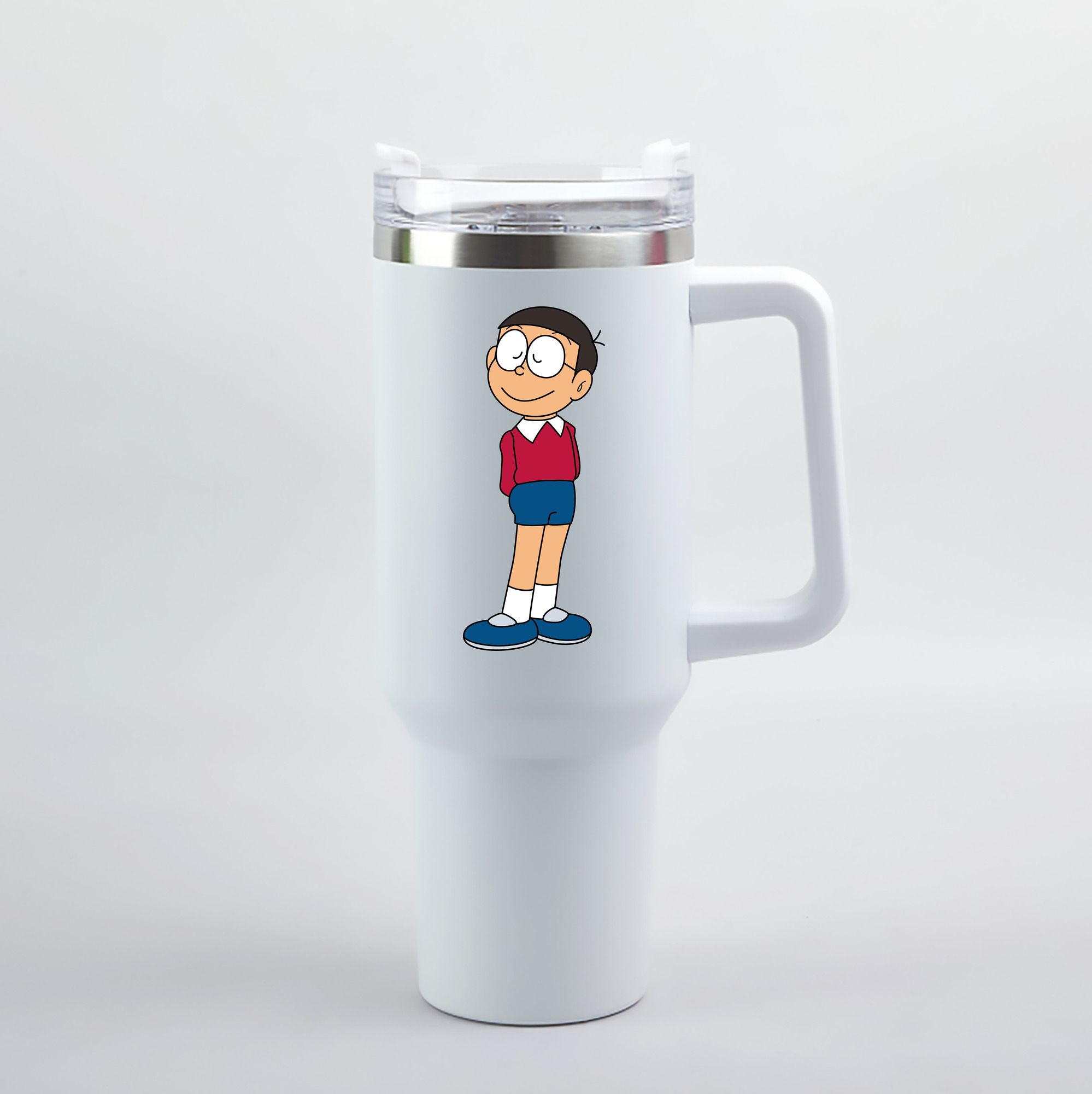 （画像用） ドラえもん 野比 のび太 Doraemon Nobita Nobi 1200mL車用タンブラー（カラープリント）