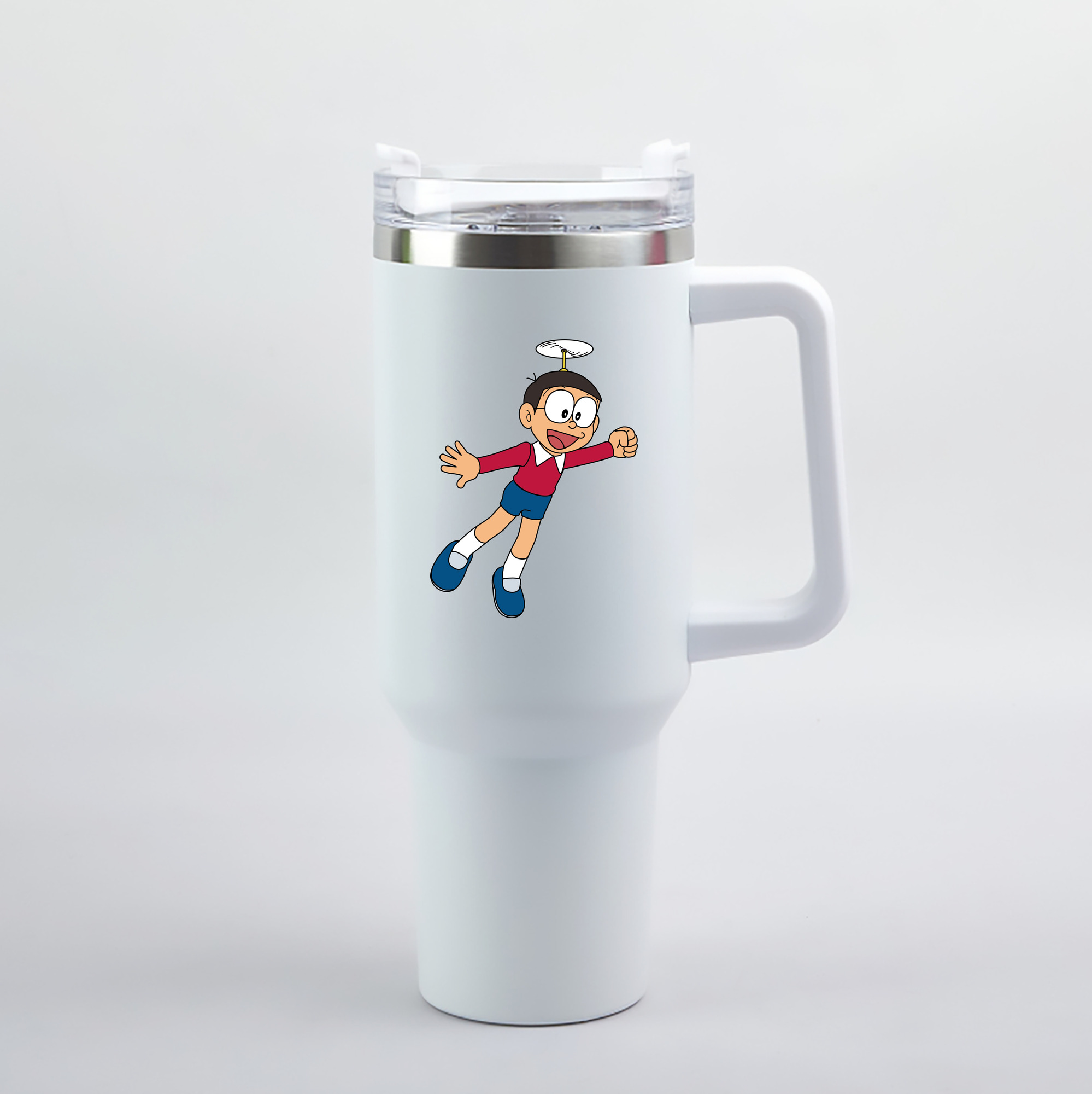 （画像用） ドラえもん 野比 のび太 Doraemon Nobita Nobi 1200mL車用タンブラー（カラープリント）