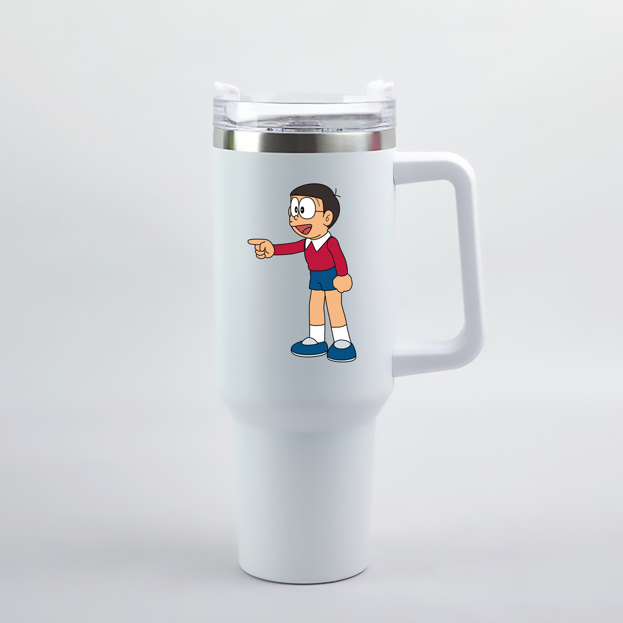 （画像用） ドラえもん 野比 のび太 Doraemon Nobita Nobi 1200mL車用タンブラー（カラープリント）