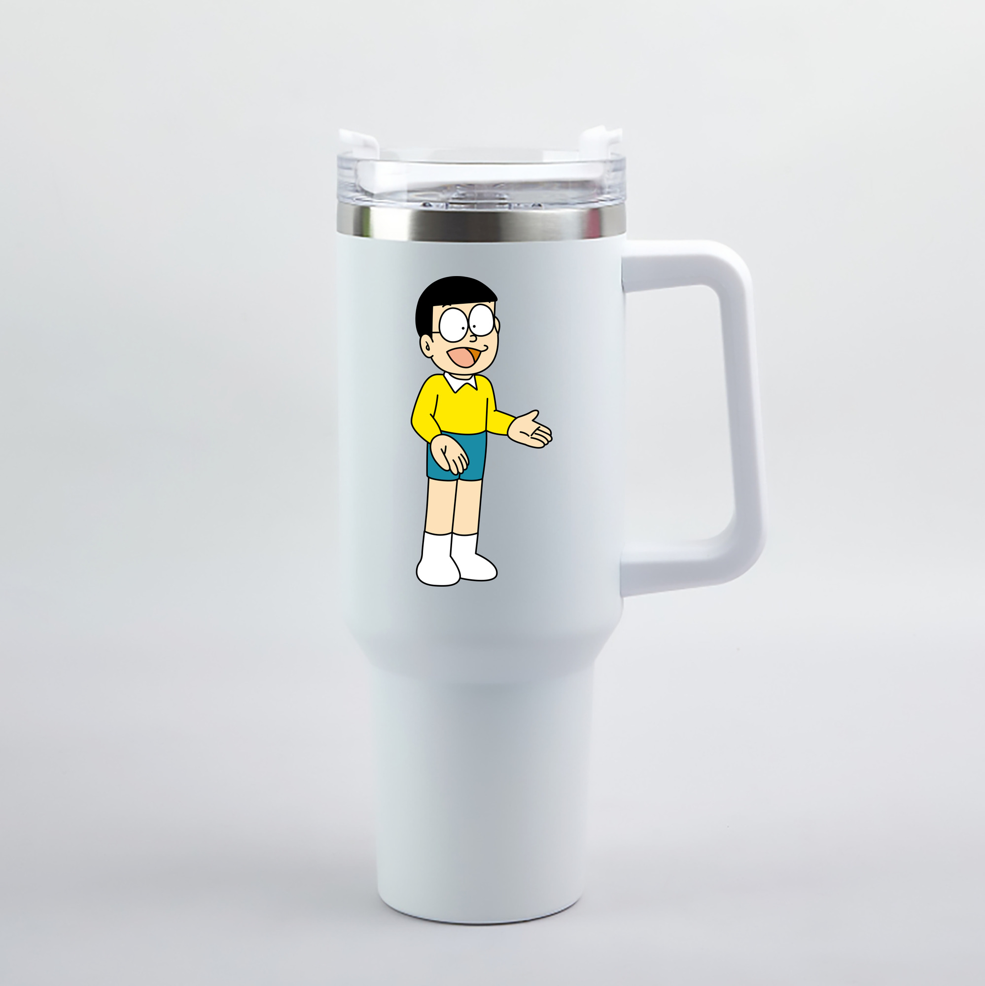 （画像用） ドラえもん 野比 のび太 Doraemon Nobita Nobi 1200mL車用タンブラー（カラープリント）