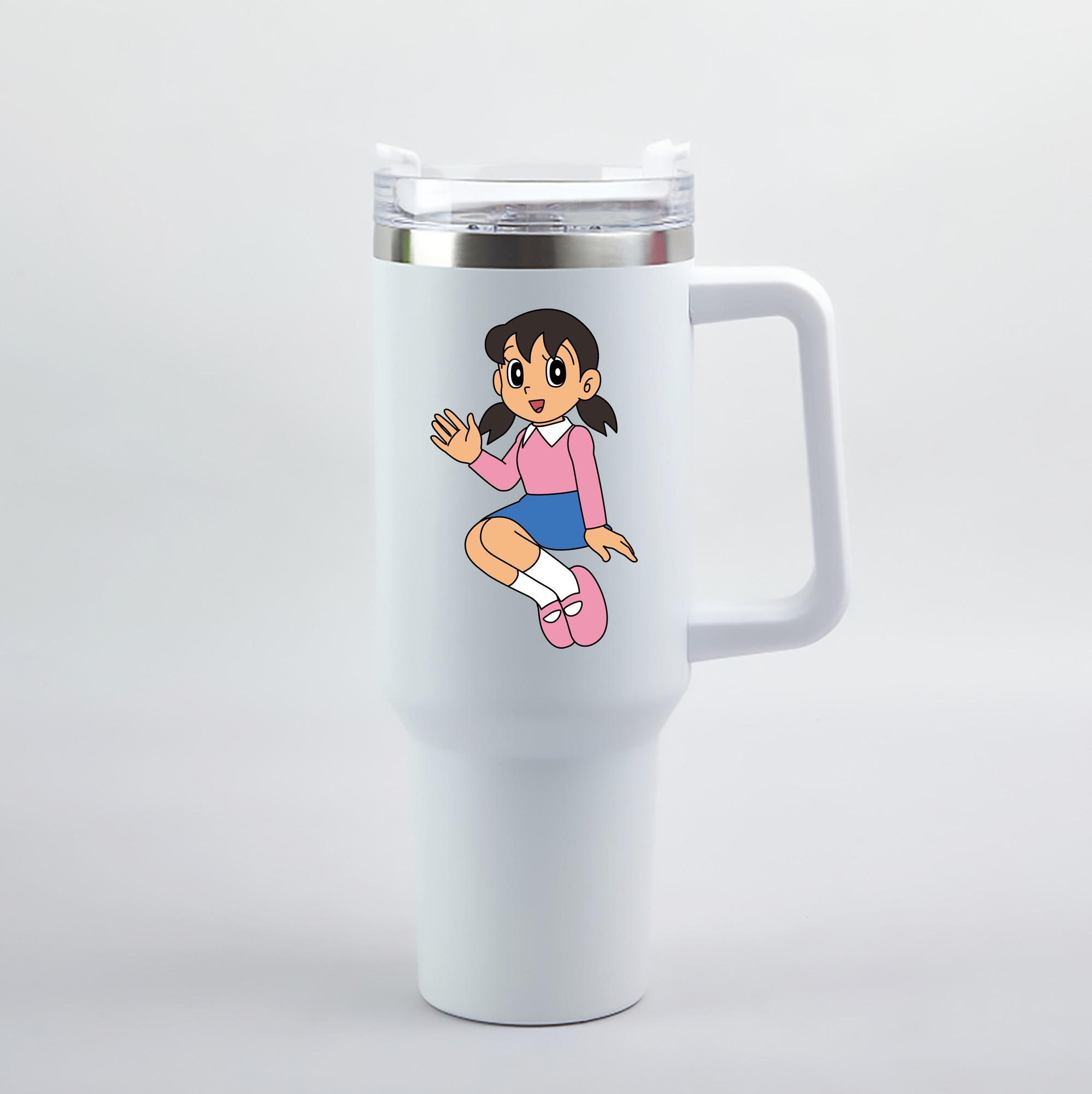（画像用） ドラえもん みなもと しずか Doraemon Shizuka Minamoto 1200mL車用タンブラー（カラープリント）