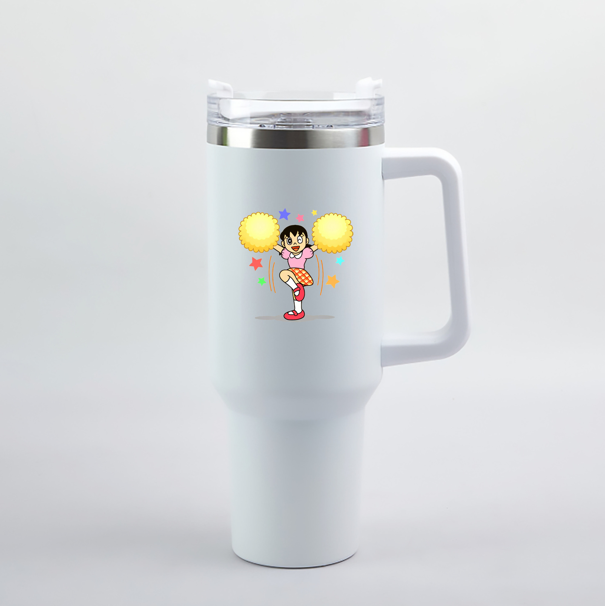 （画像用） ドラえもん みなもと しずか Doraemon Shizuka Minamoto 1200mL車用タンブラー（カラープリント）