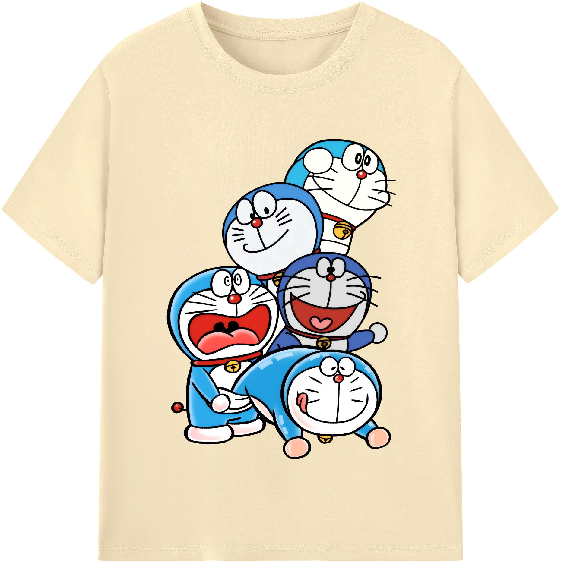 （画像用） ドラえもん Doraemon 綿100％半袖Tシャツ（フロントプリント）