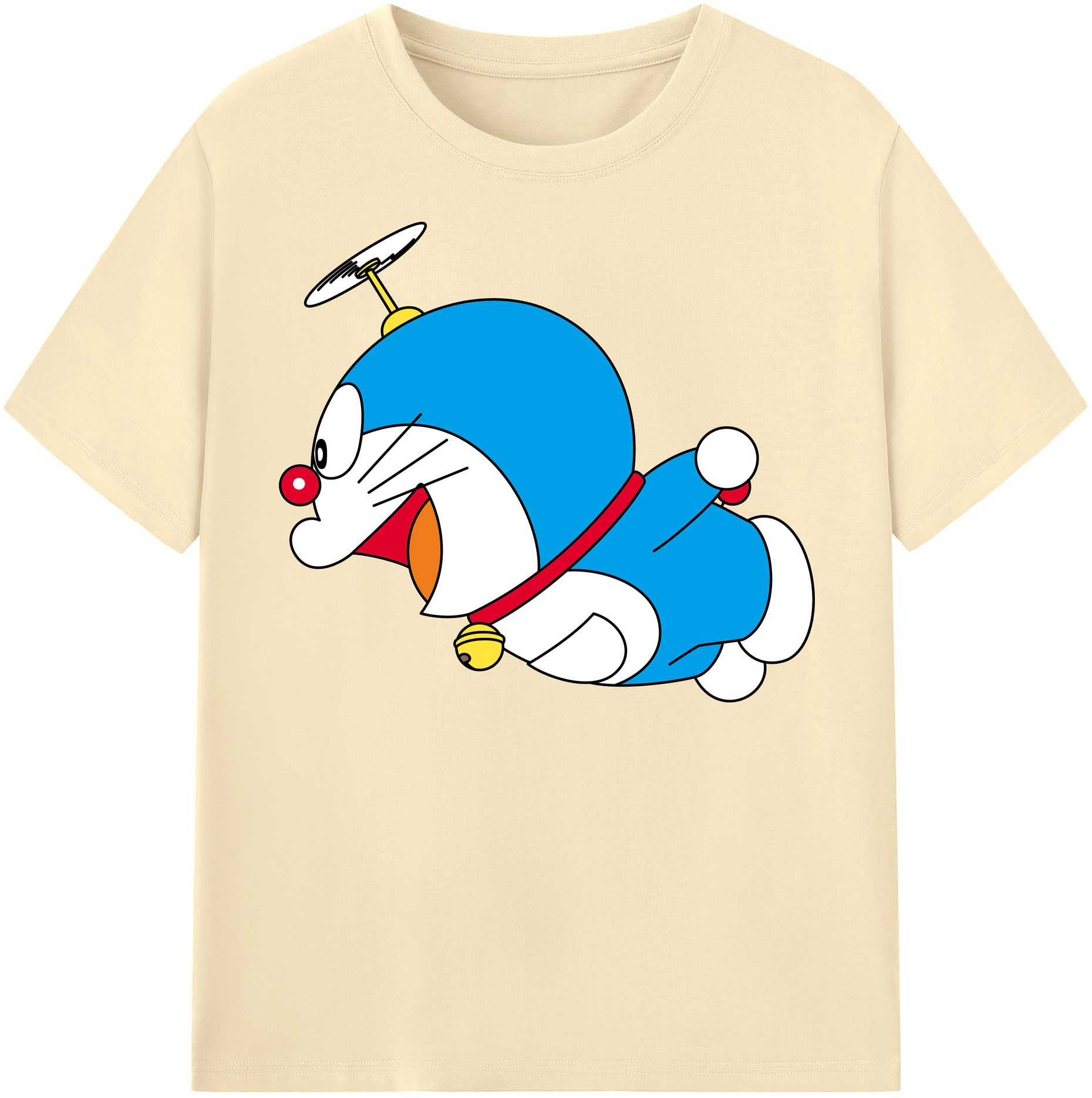 （画像用） ドラえもん Doraemon 綿100％半袖Tシャツ（フロントプリント）