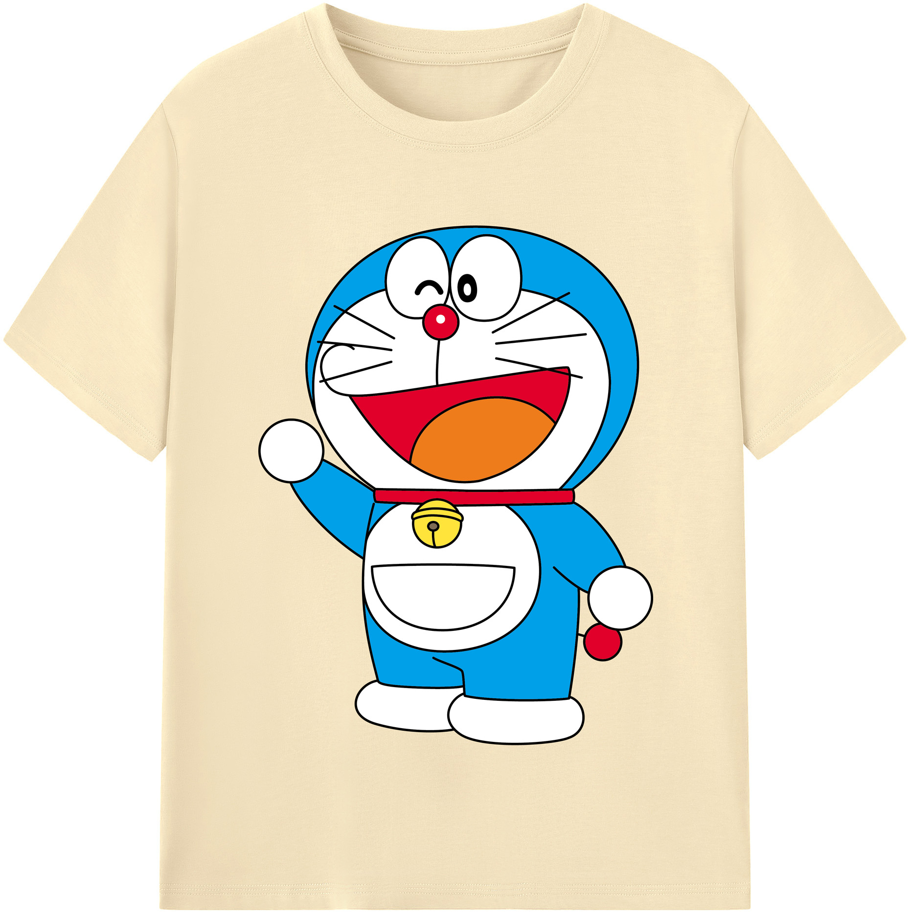 （画像用） ドラえもん Doraemon 綿100％半袖Tシャツ（フロントプリント）