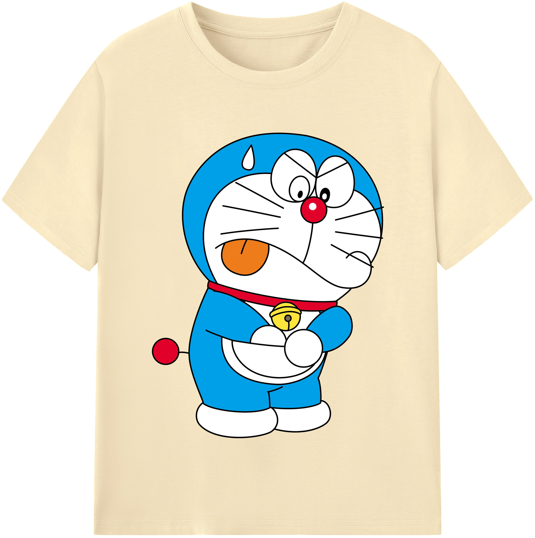 （画像用） ドラえもん Doraemon 綿100％半袖Tシャツ（フロントプリント）