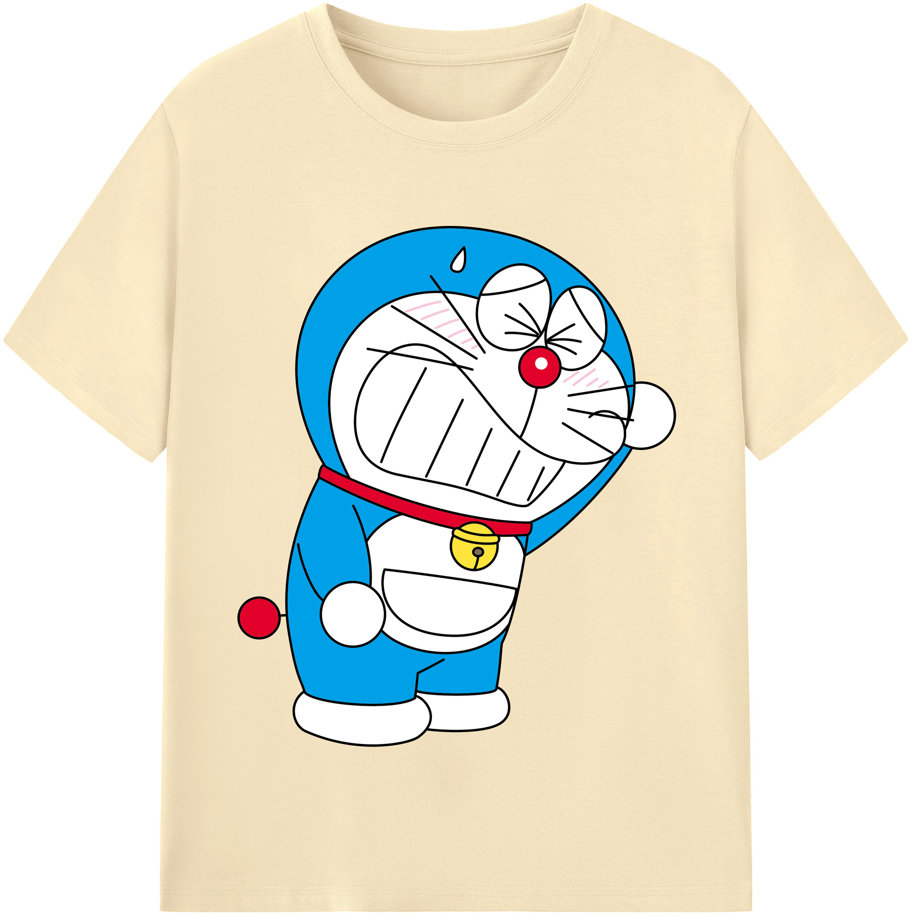 （画像用） ドラえもん Doraemon 綿100％半袖Tシャツ（フロントプリント）