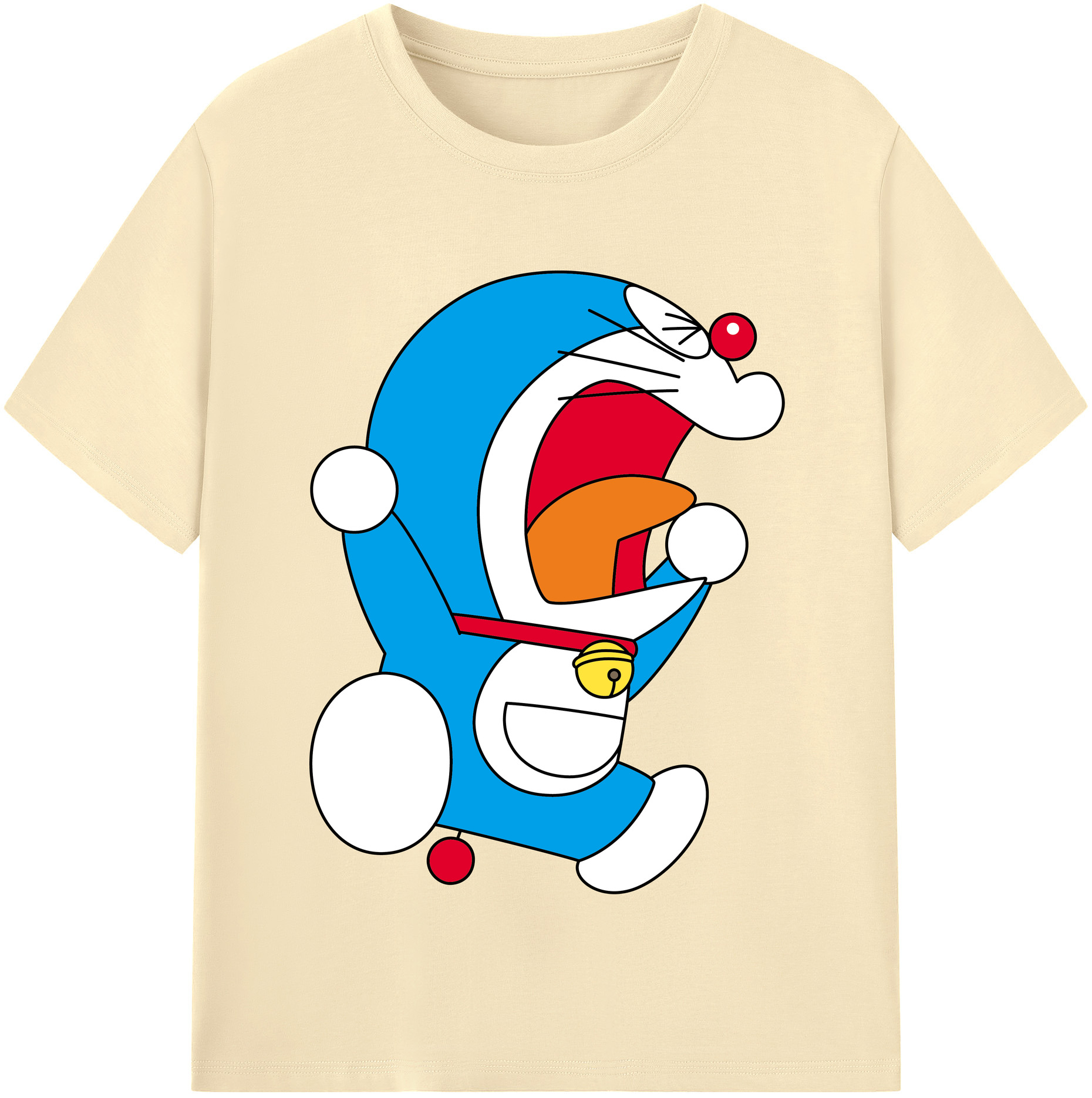 （画像用） ドラえもん Doraemon 綿100％半袖Tシャツ（フロントプリント）