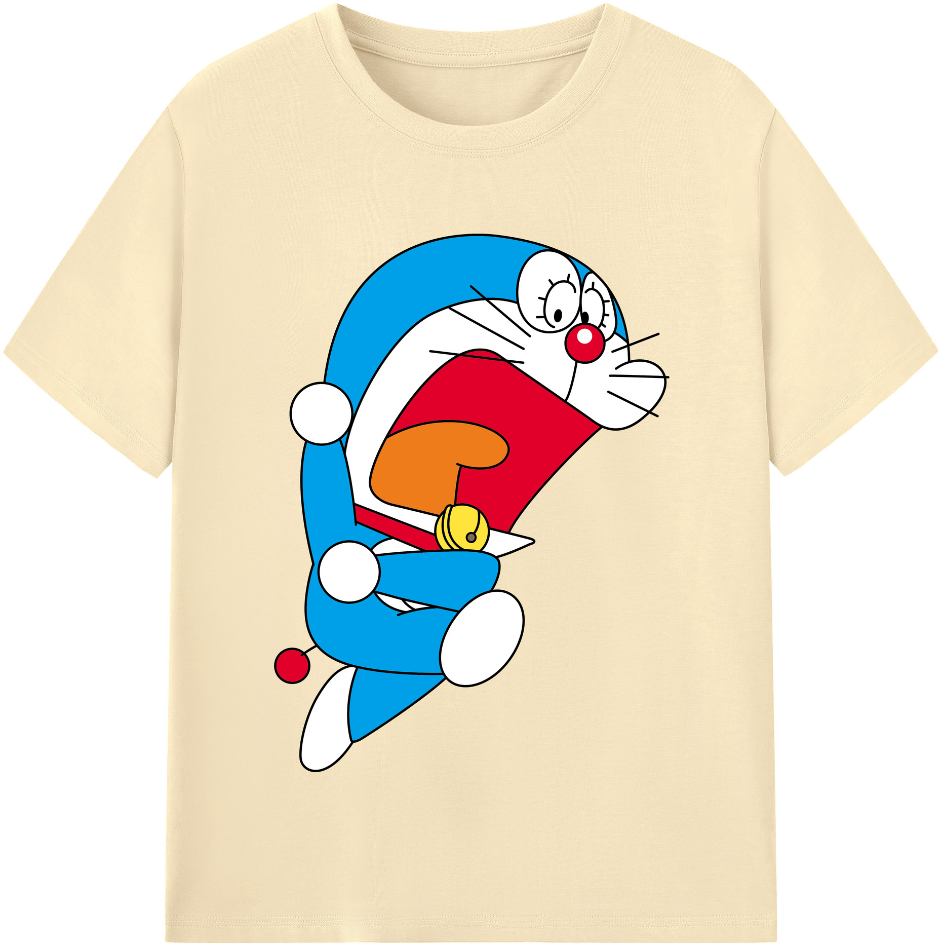 （画像用） ドラえもん Doraemon 綿100％半袖Tシャツ（フロントプリント）