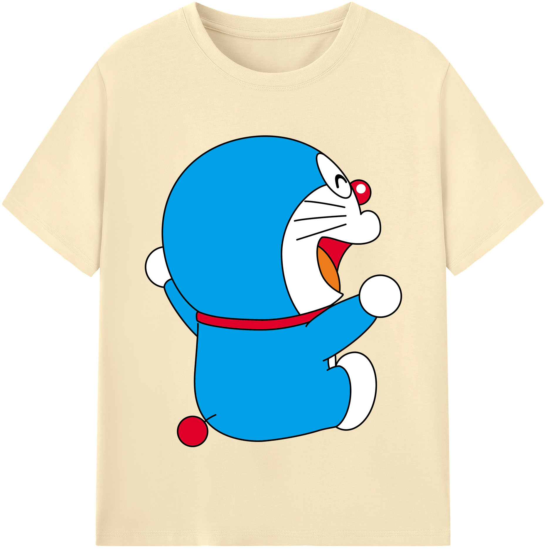 （画像用） ドラえもん Doraemon 綿100％半袖Tシャツ（フロントプリント）