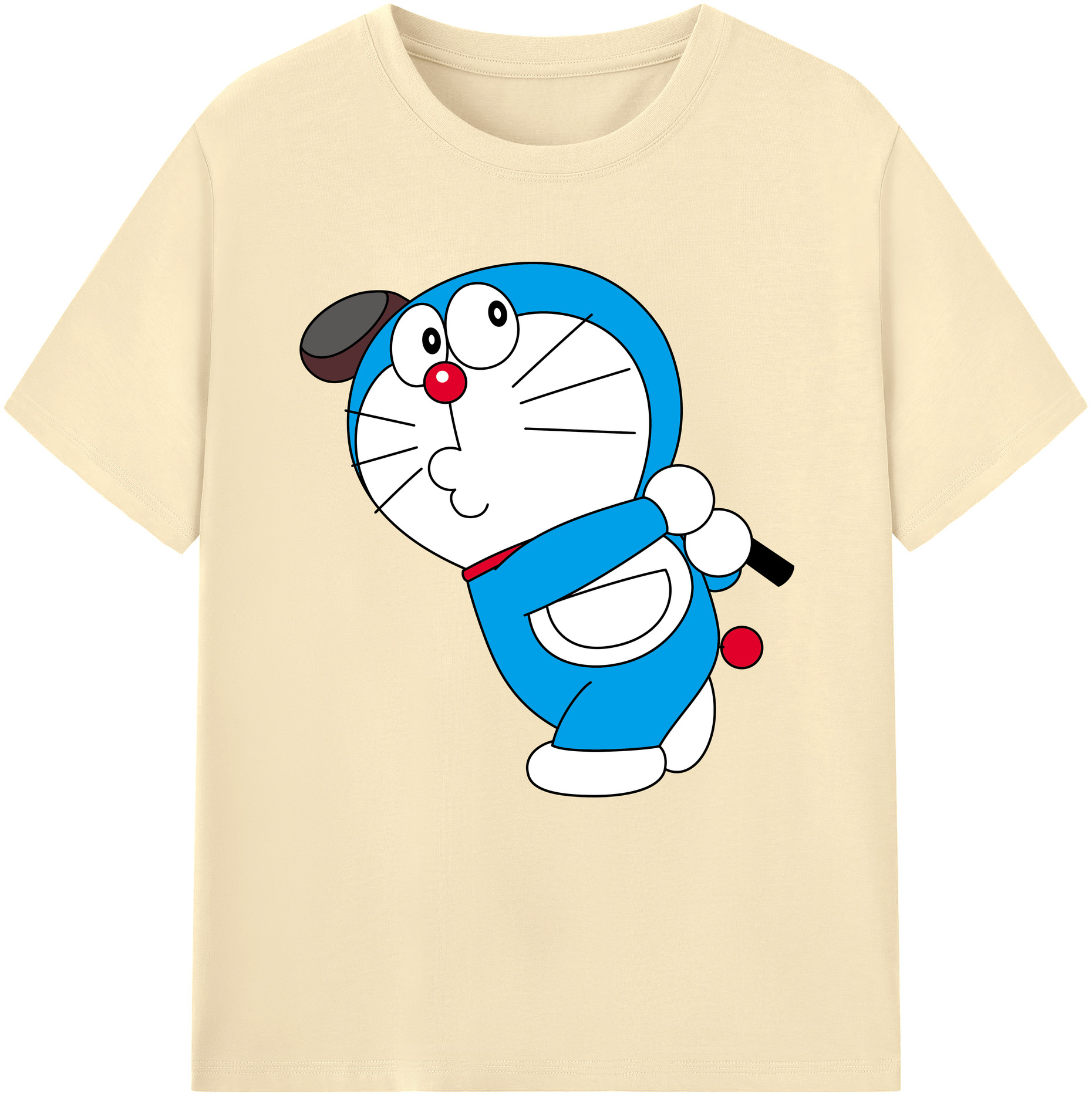 （画像用） ドラえもん Doraemon 綿100％半袖Tシャツ（フロントプリント）