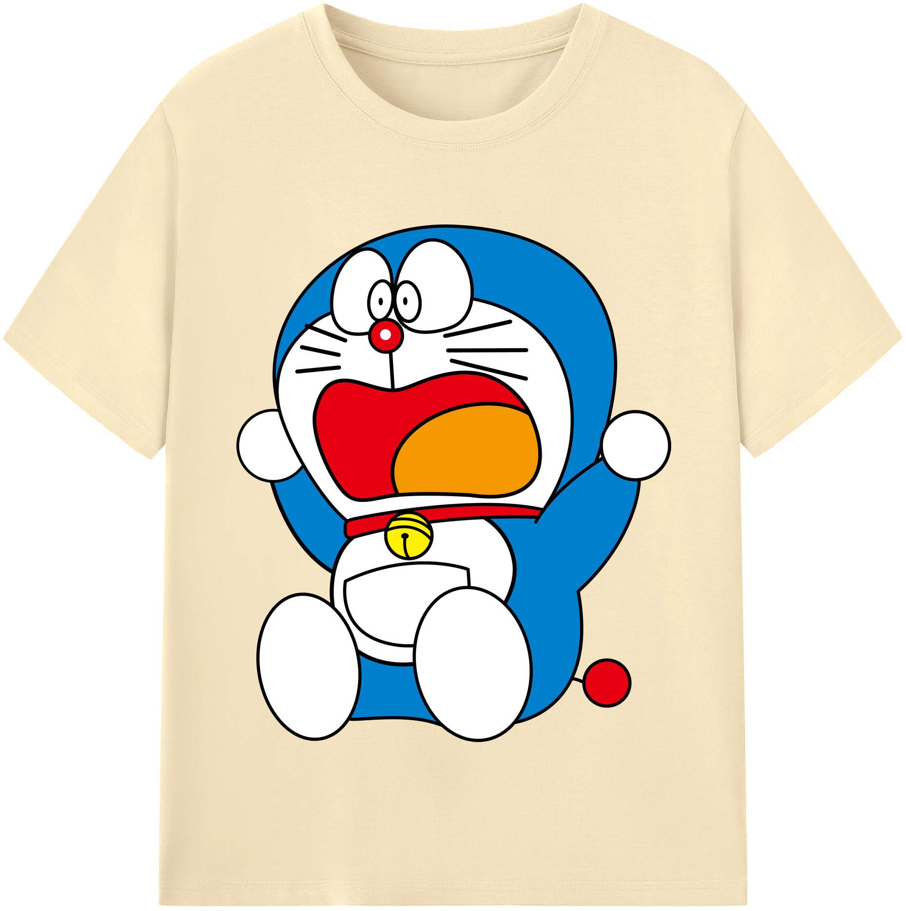 （画像用） ドラえもん Doraemon 綿100％半袖Tシャツ（フロントプリント）