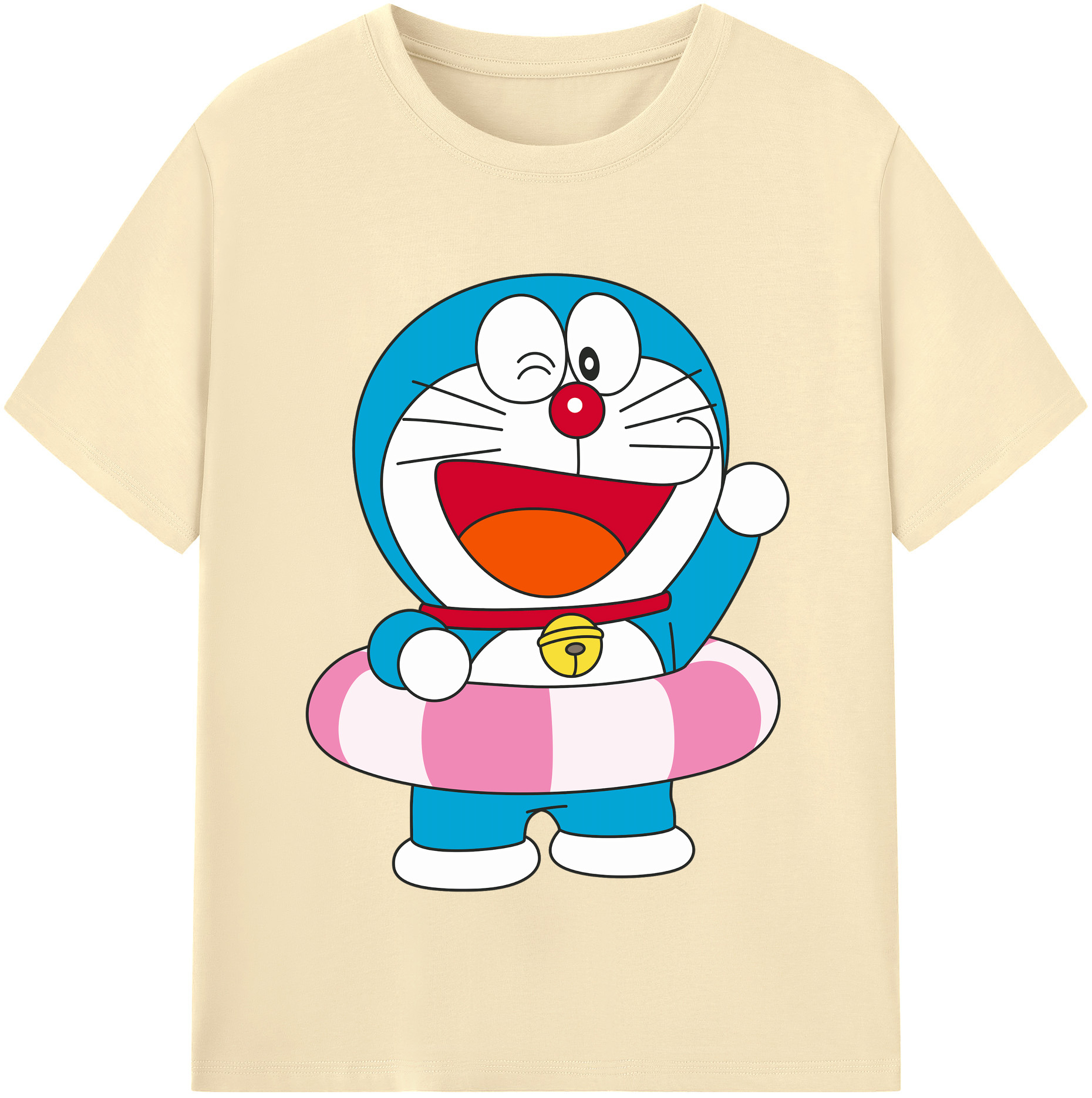 （画像用） ドラえもん Doraemon 綿100％半袖Tシャツ（フロントプリント）