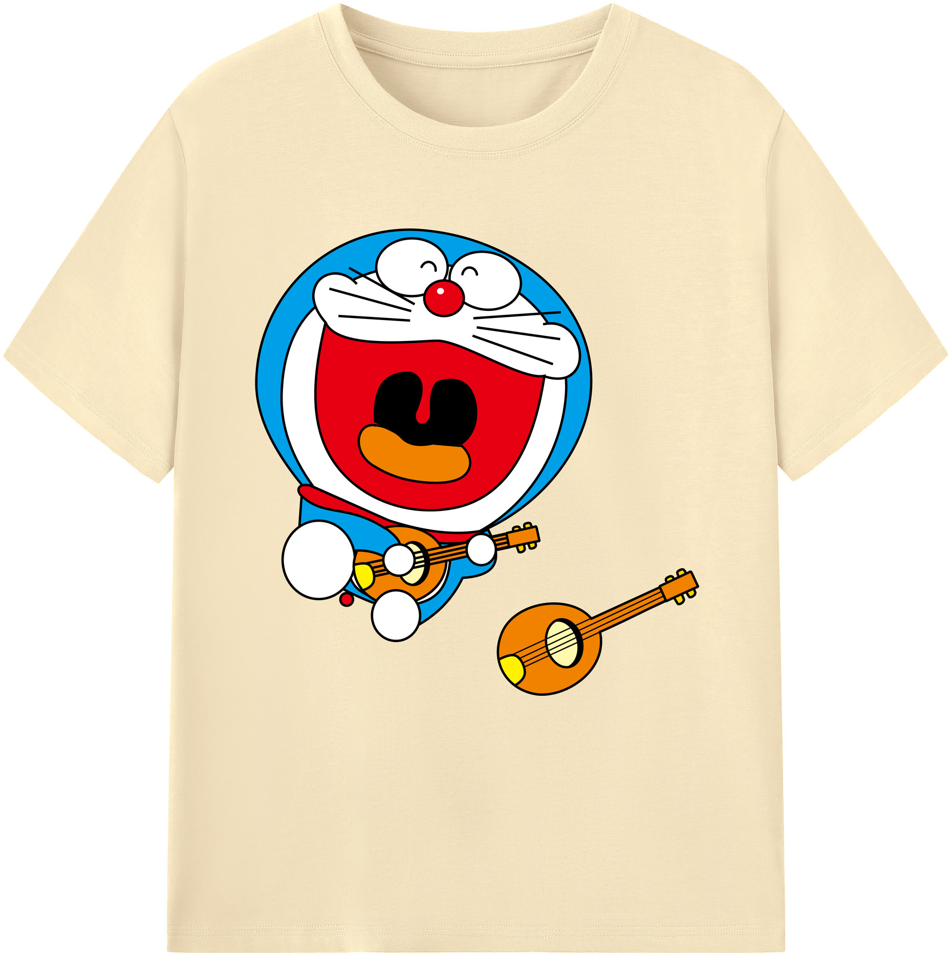 （画像用） ドラえもん Doraemon 綿100％半袖Tシャツ（フロントプリント）