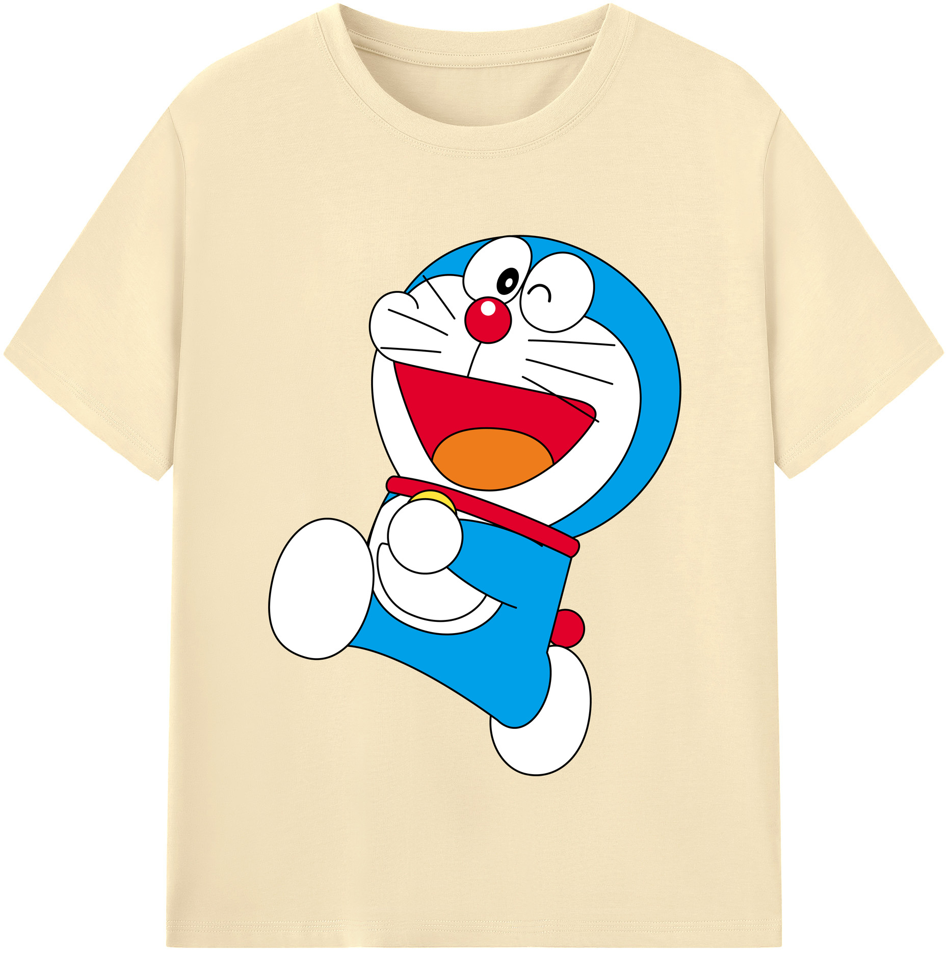 （画像用） ドラえもん Doraemon 綿100％半袖Tシャツ（フロントプリント）