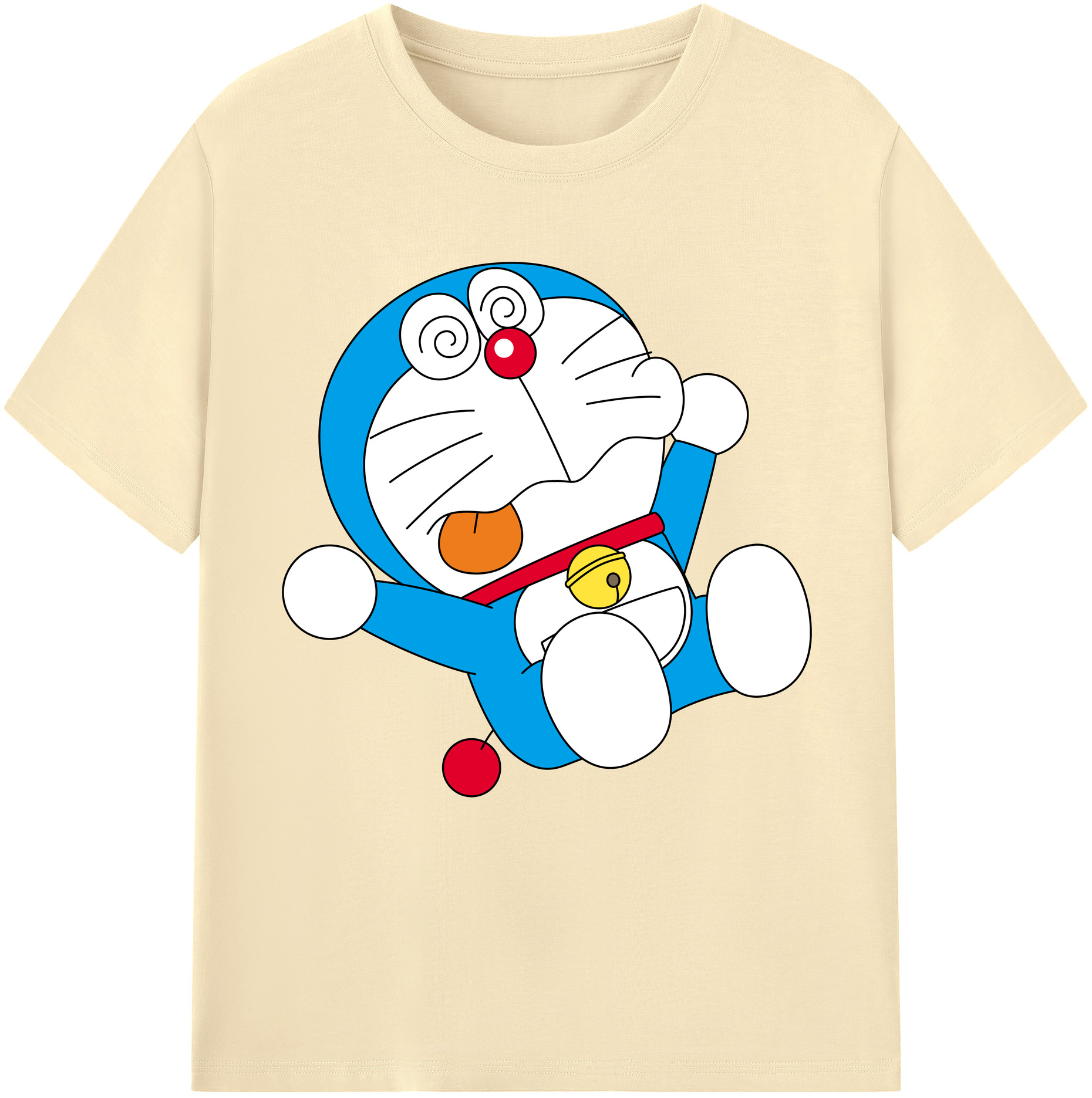 （画像用） ドラえもん Doraemon 綿100％半袖Tシャツ（フロントプリント）