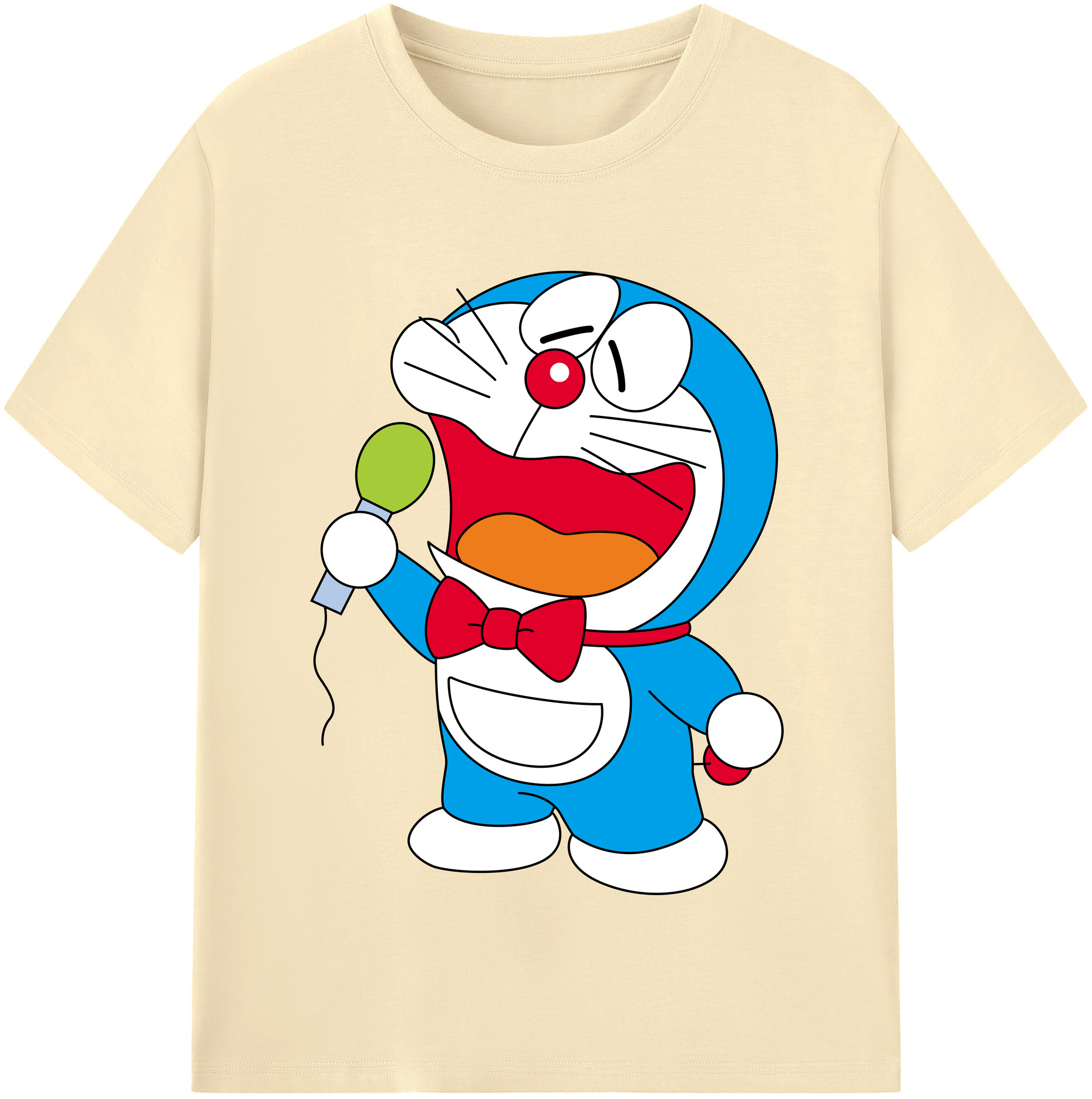（画像用） ドラえもん Doraemon 綿100％半袖Tシャツ（フロントプリント）
