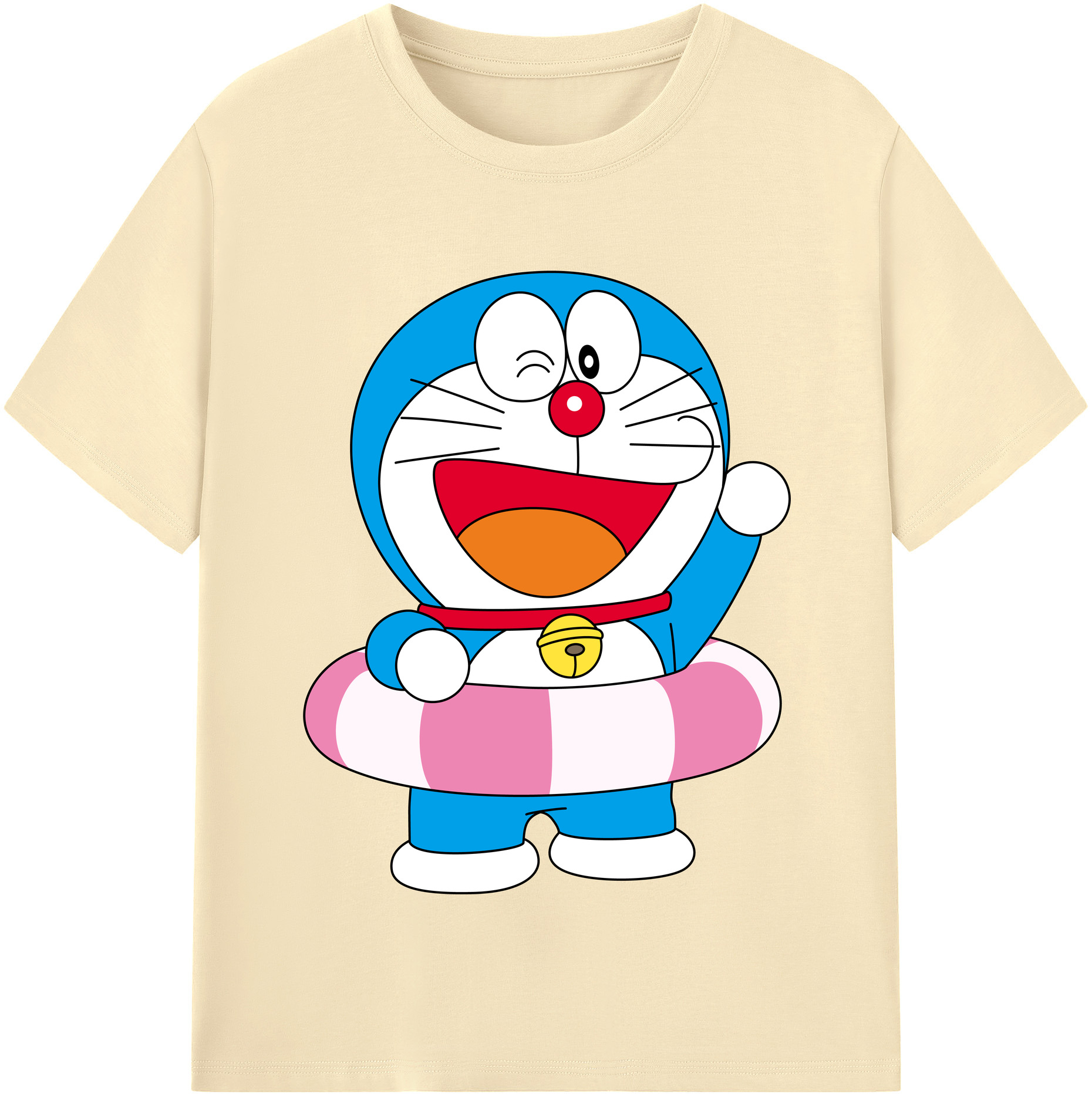 （画像用） ドラえもん Doraemon 綿100％半袖Tシャツ（フロントプリント）