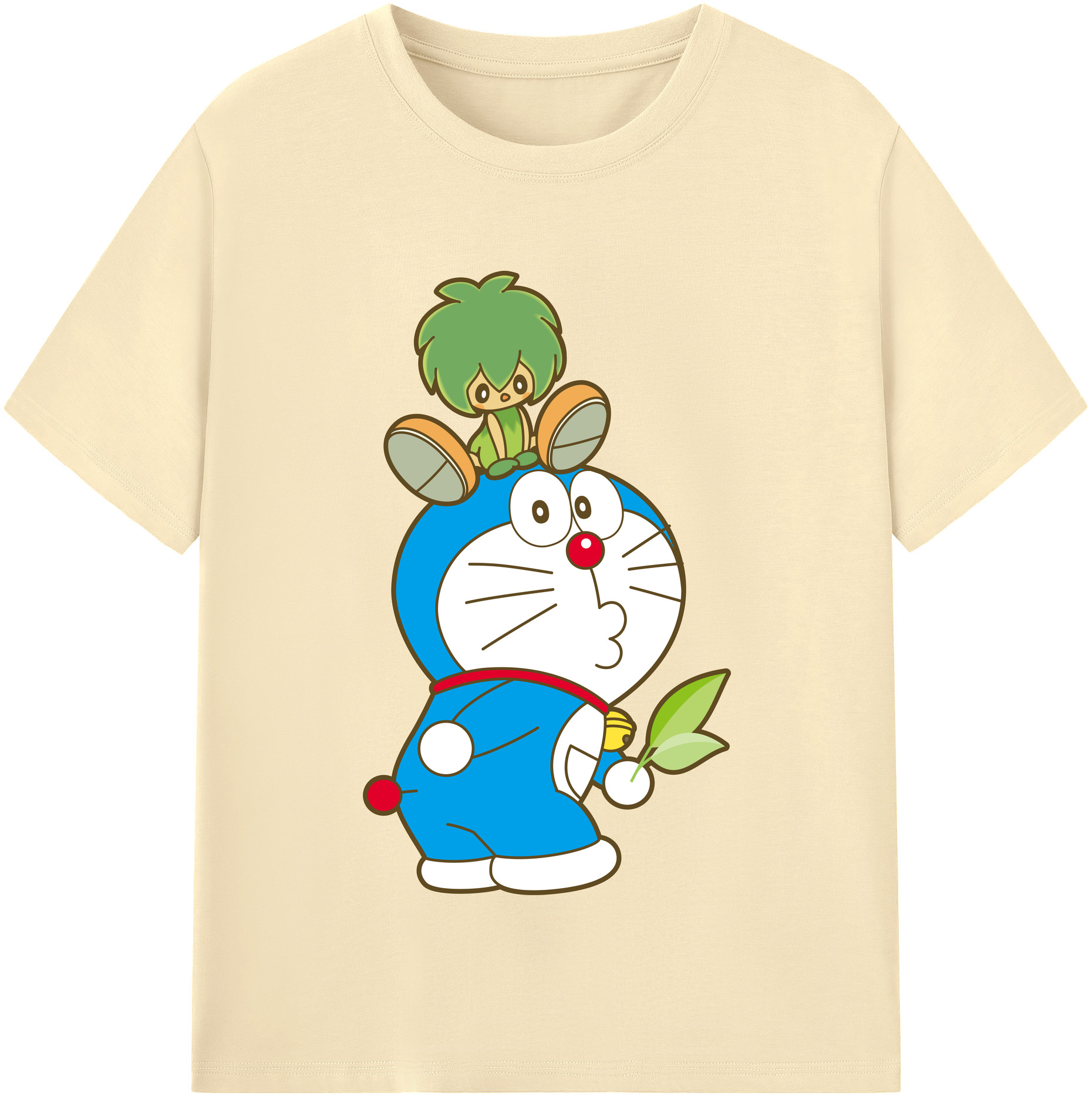 （画像用） ドラえもん Doraemon 綿100％半袖Tシャツ（フロントプリント）