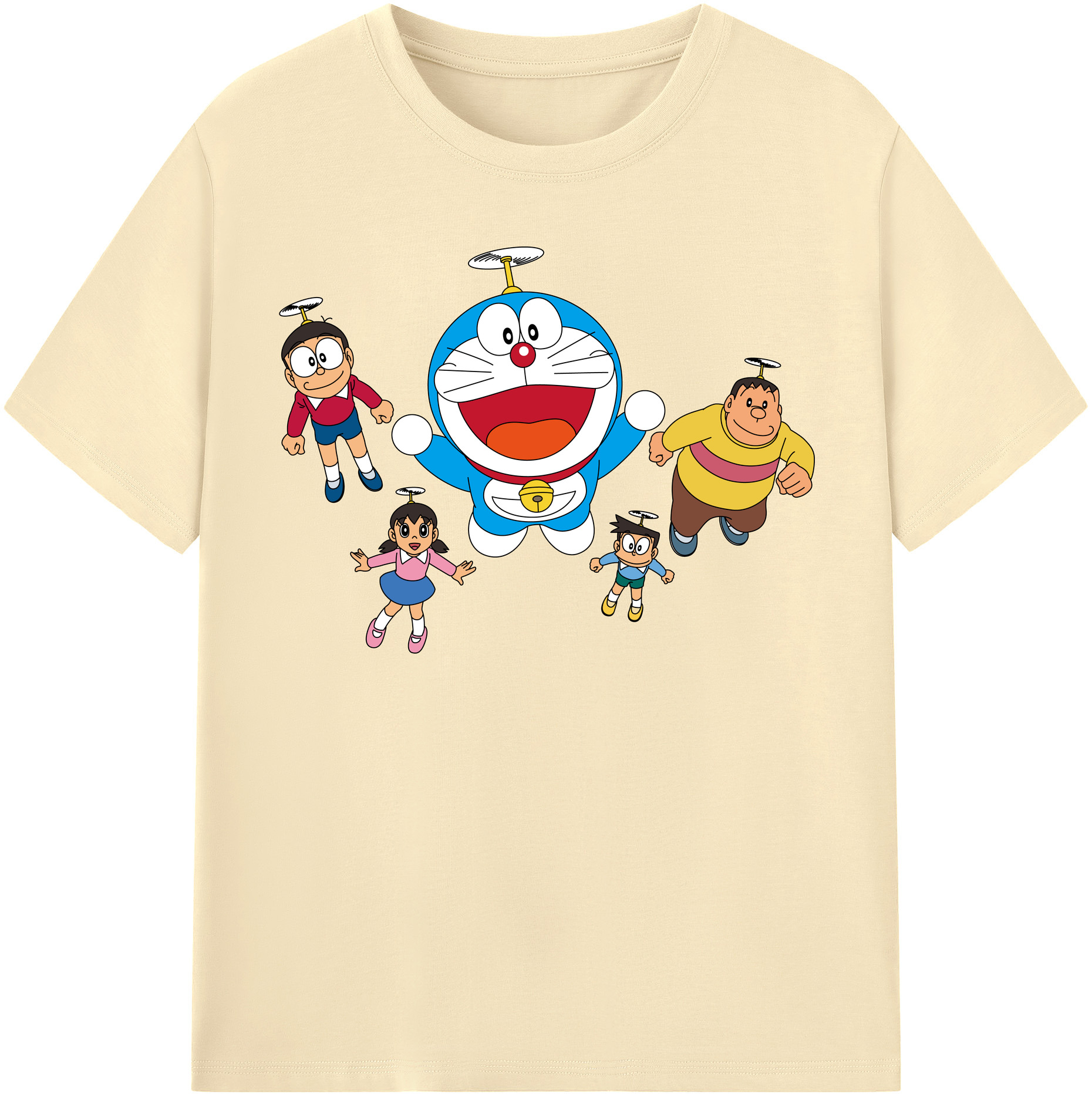 （画像用） ドラえもん 骨川 スネ夫 Doraemon Honekawa Suneo 綿100％半袖Tシャツ（フロントプリント）