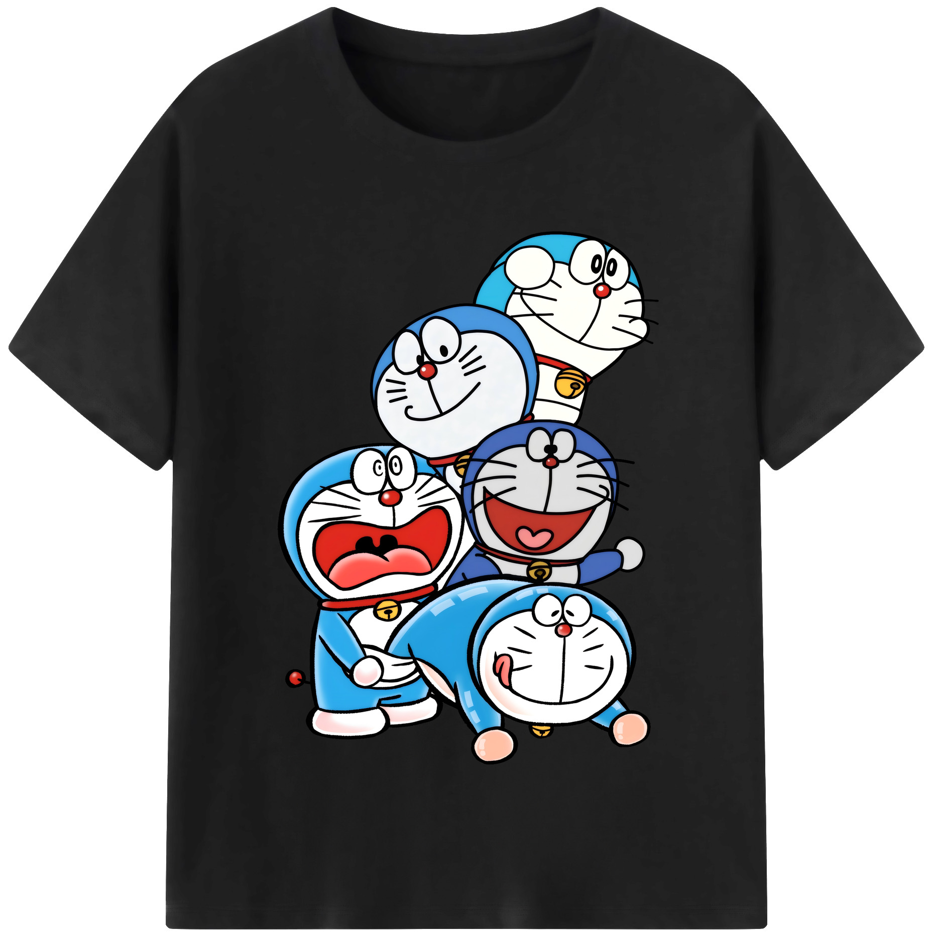 （画像用） ドラえもん Doraemon 綿100％半袖Tシャツ（フロントプリント）