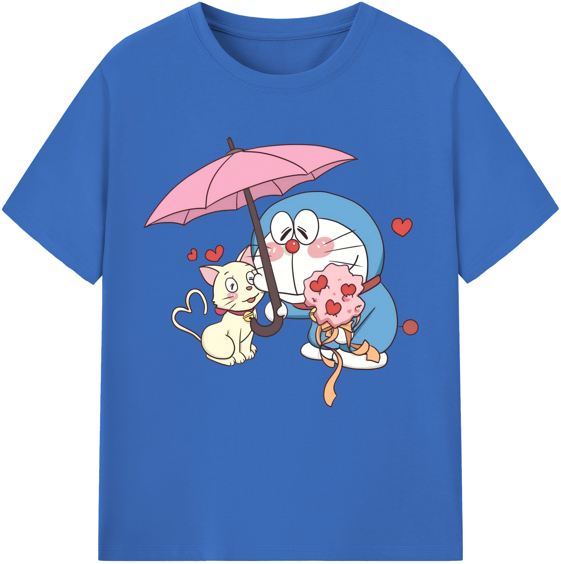 （画像用） ドラえもん Doraemon 綿100％半袖Tシャツ（フロントプリント）