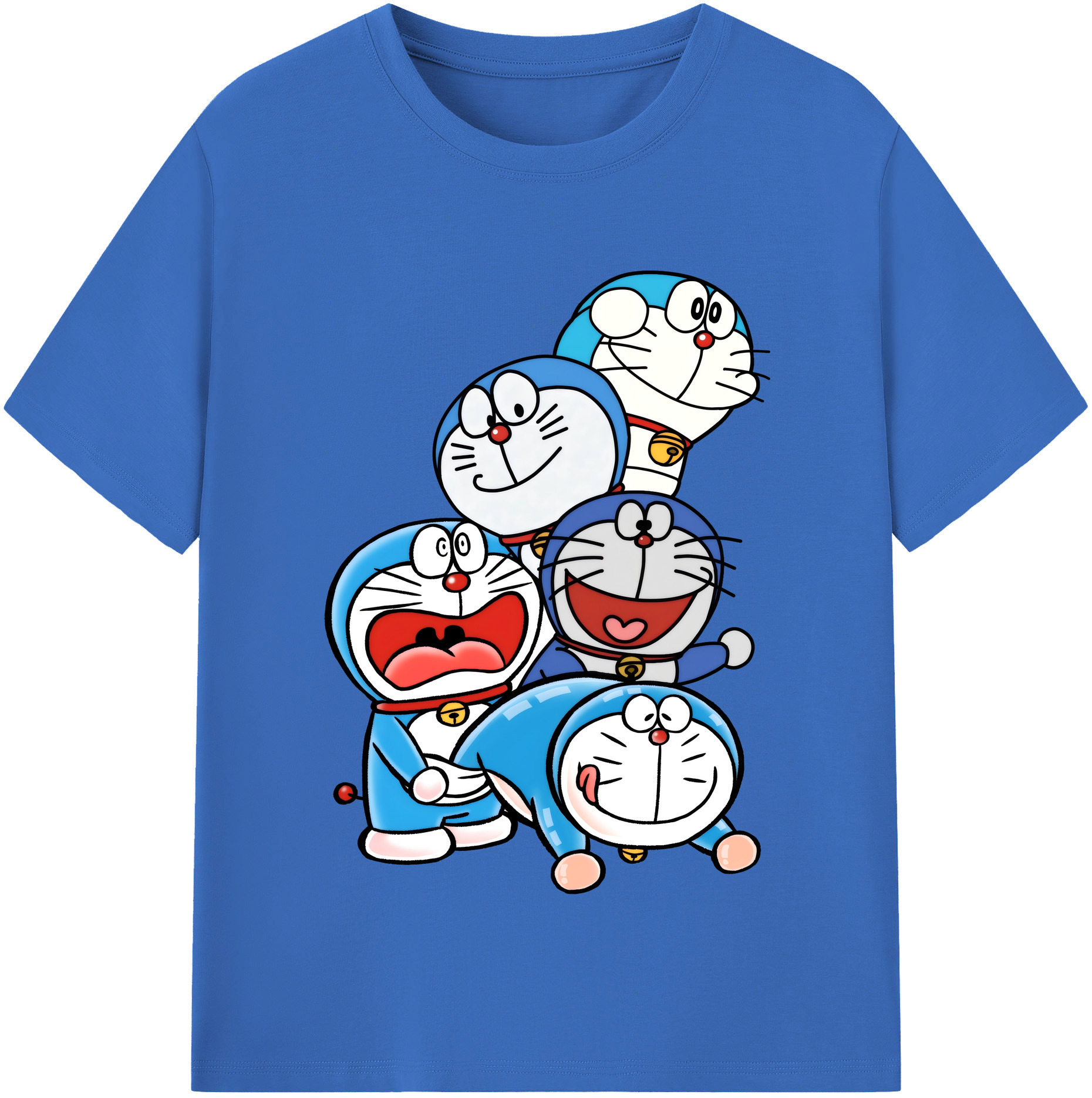 （画像用） ドラえもん Doraemon 綿100％半袖Tシャツ（フロントプリント）