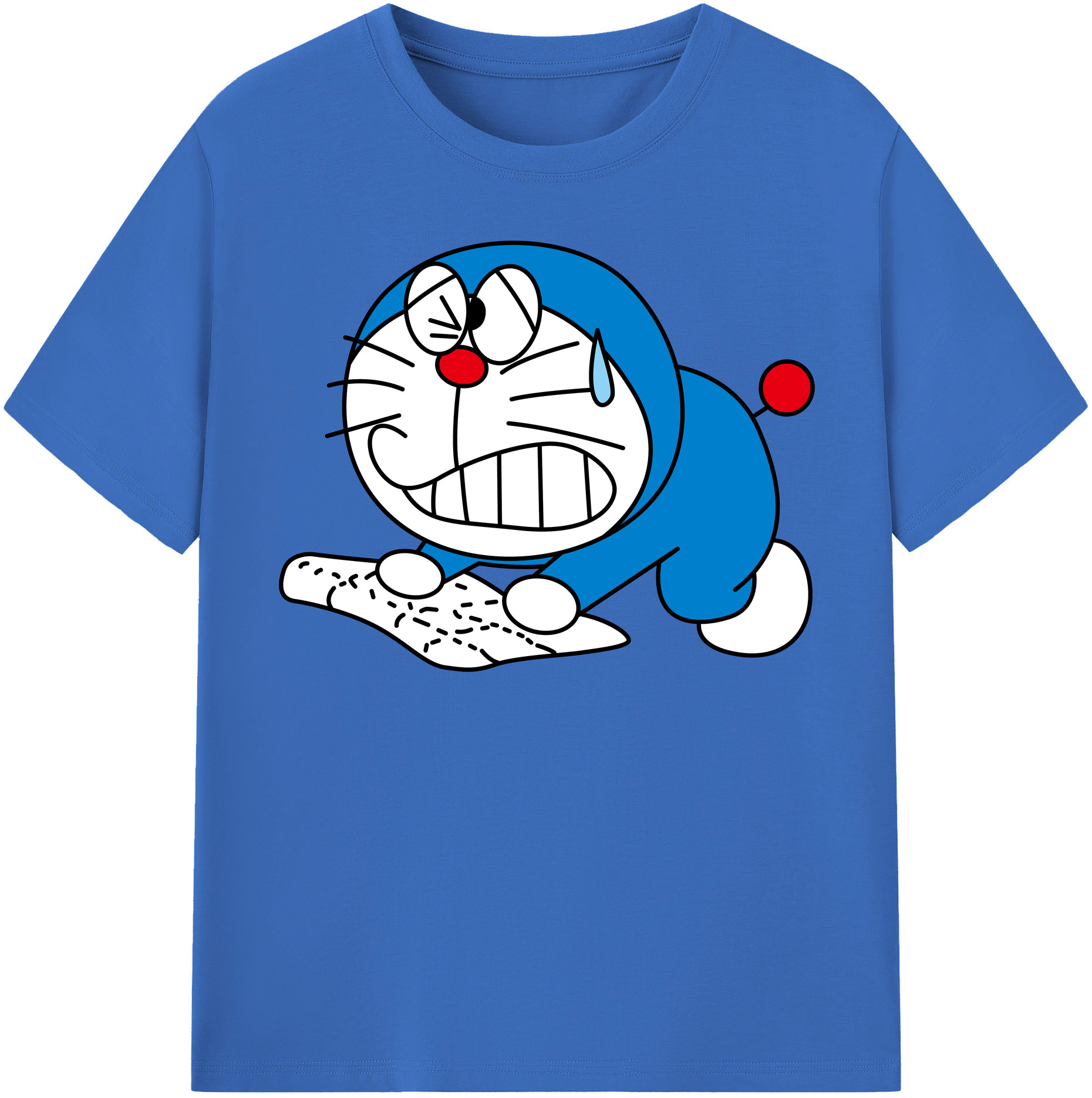 （画像用） ドラえもん Doraemon 綿100％半袖Tシャツ（フロントプリント）