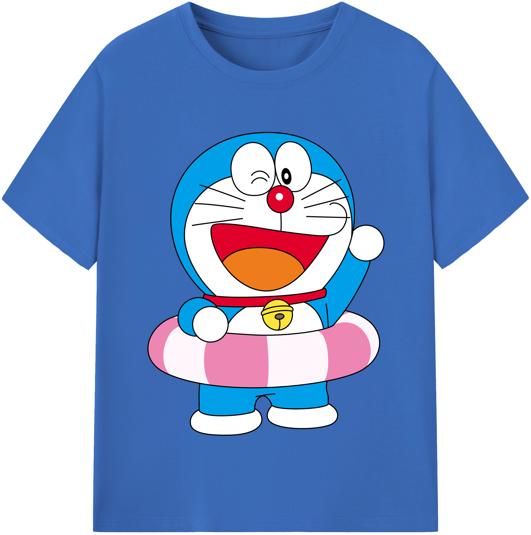（画像用） ドラえもん Doraemon 綿100％半袖Tシャツ（フロントプリント）